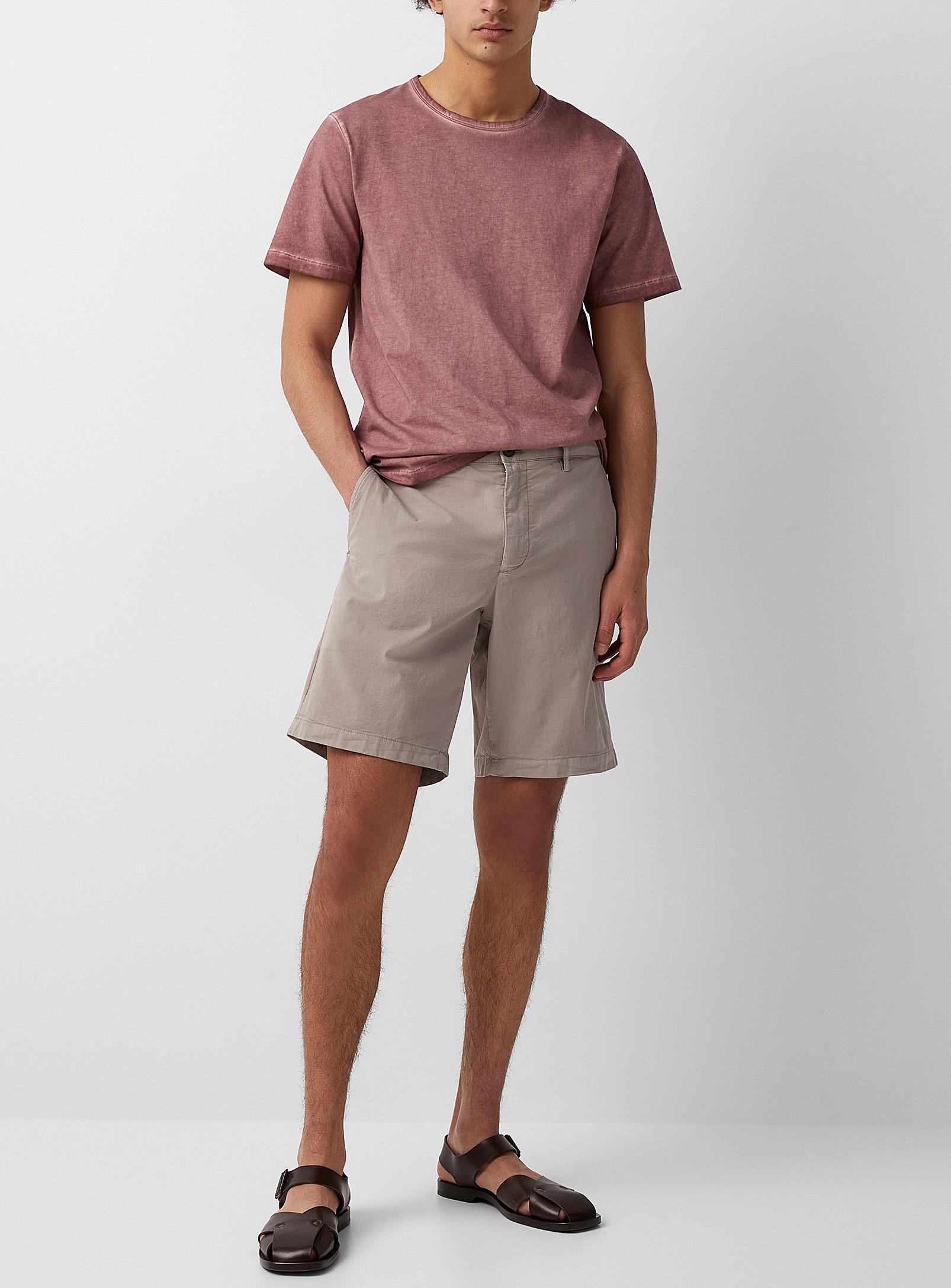 Theory Zaine Cotton Bermuda Shorts Natural for Men | Lyst Canada