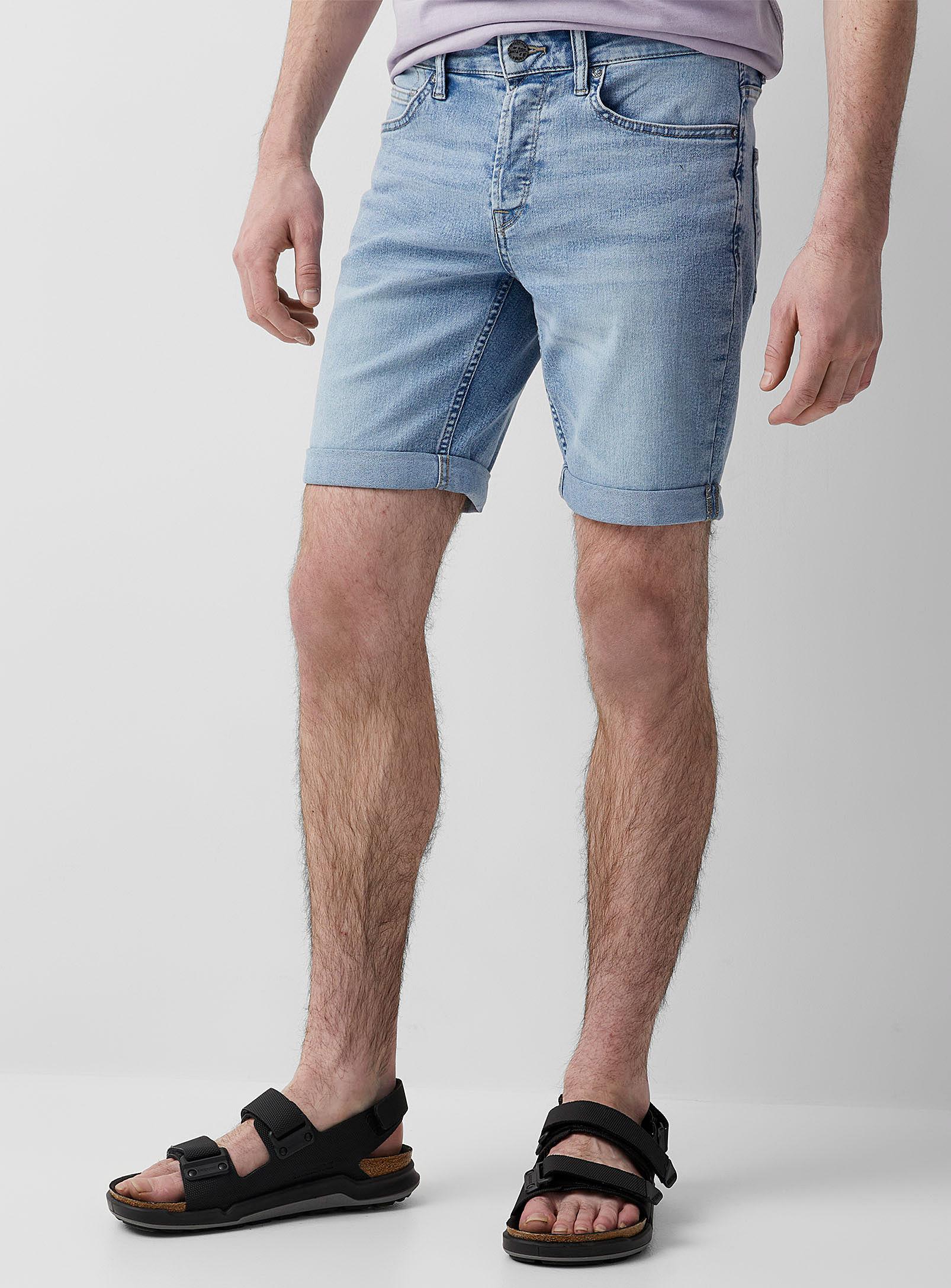 Faded Denim Jean Short in Blue for Men 