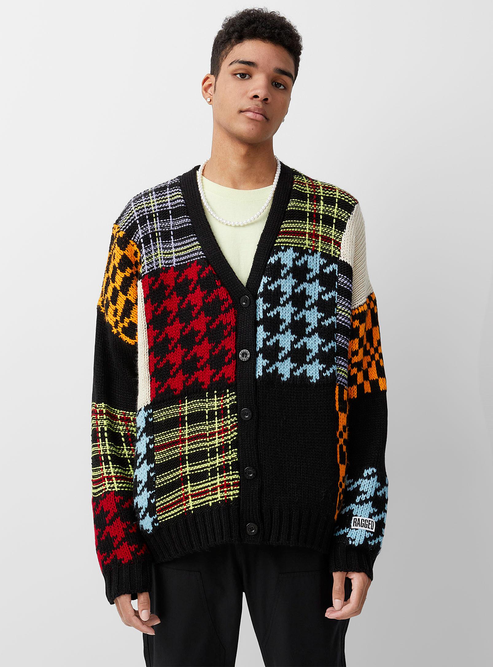 The Ragged Priest Eclectic Patchwork Cardigan for Men | Lyst