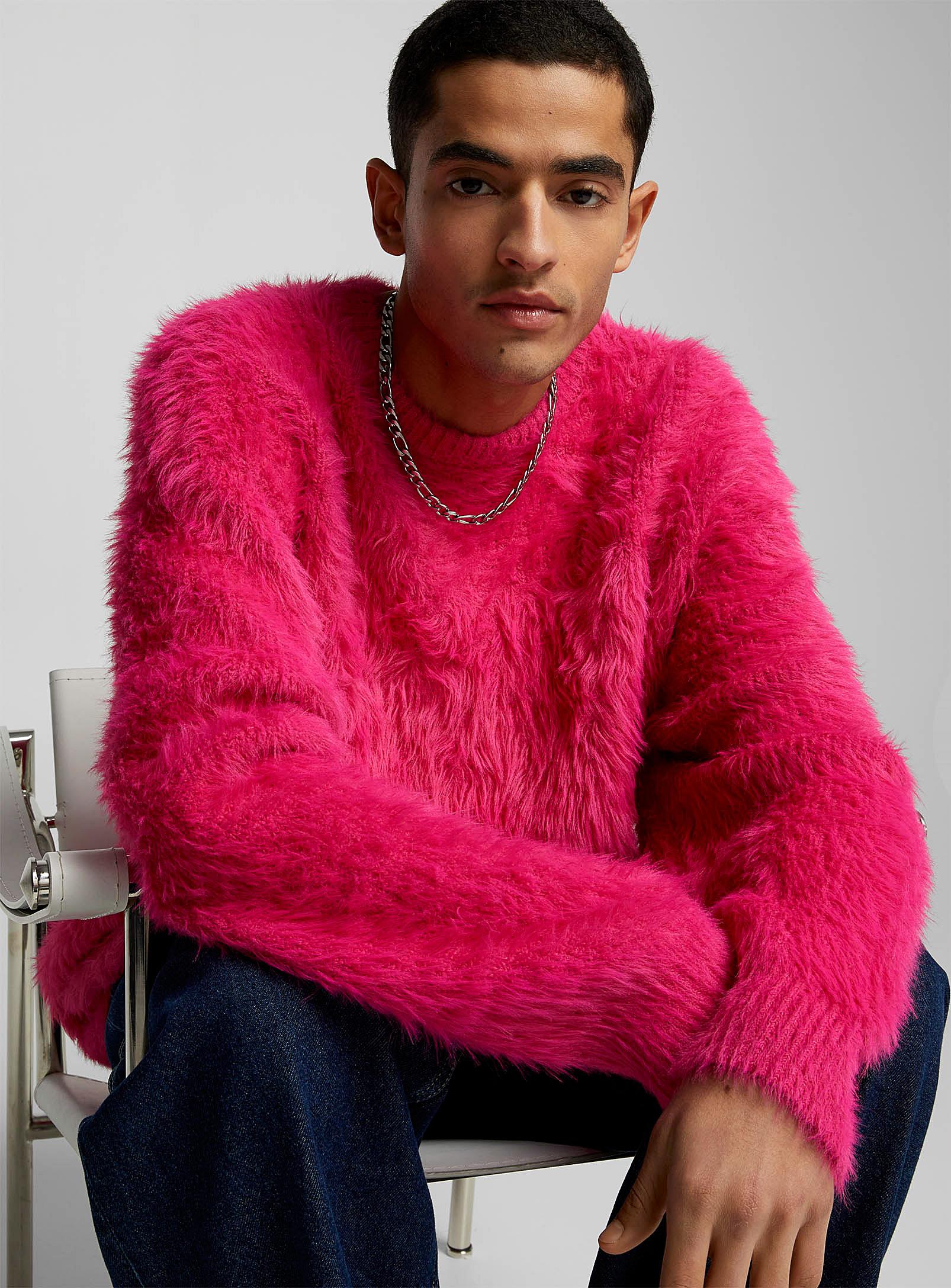 Le 31 Fuzzy Sweater in Red for Men Lyst