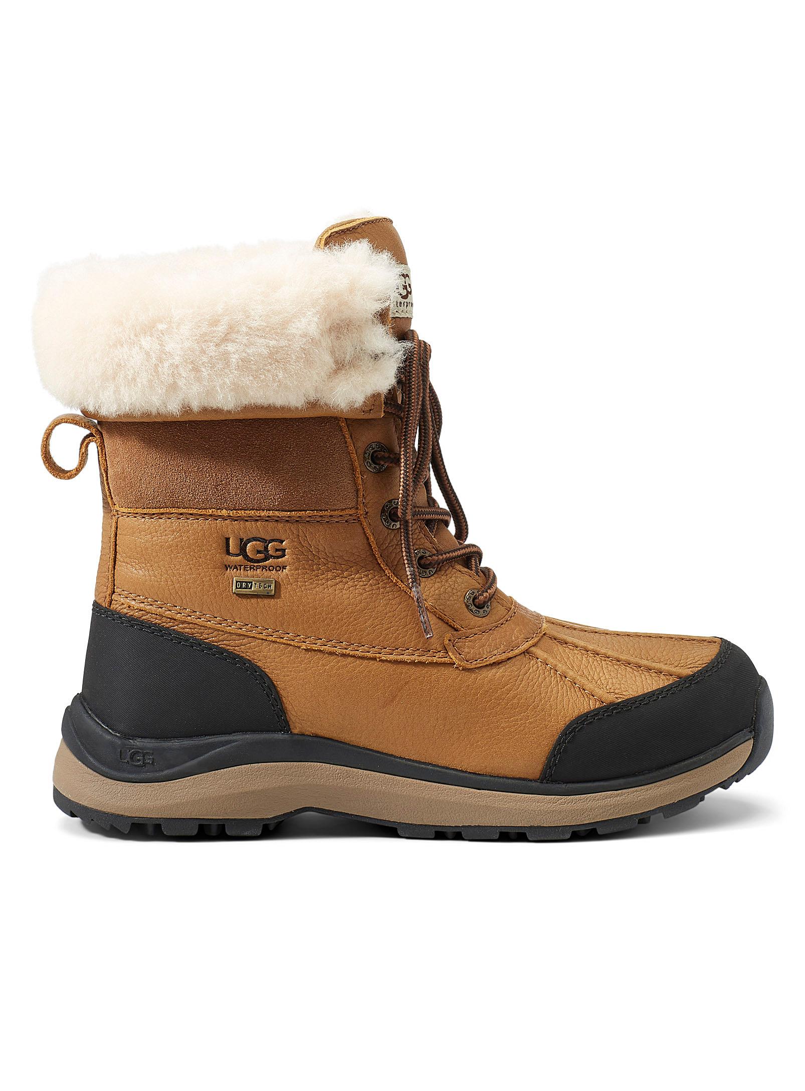 women's adirondack boot round toe leather & suede waterproof booties