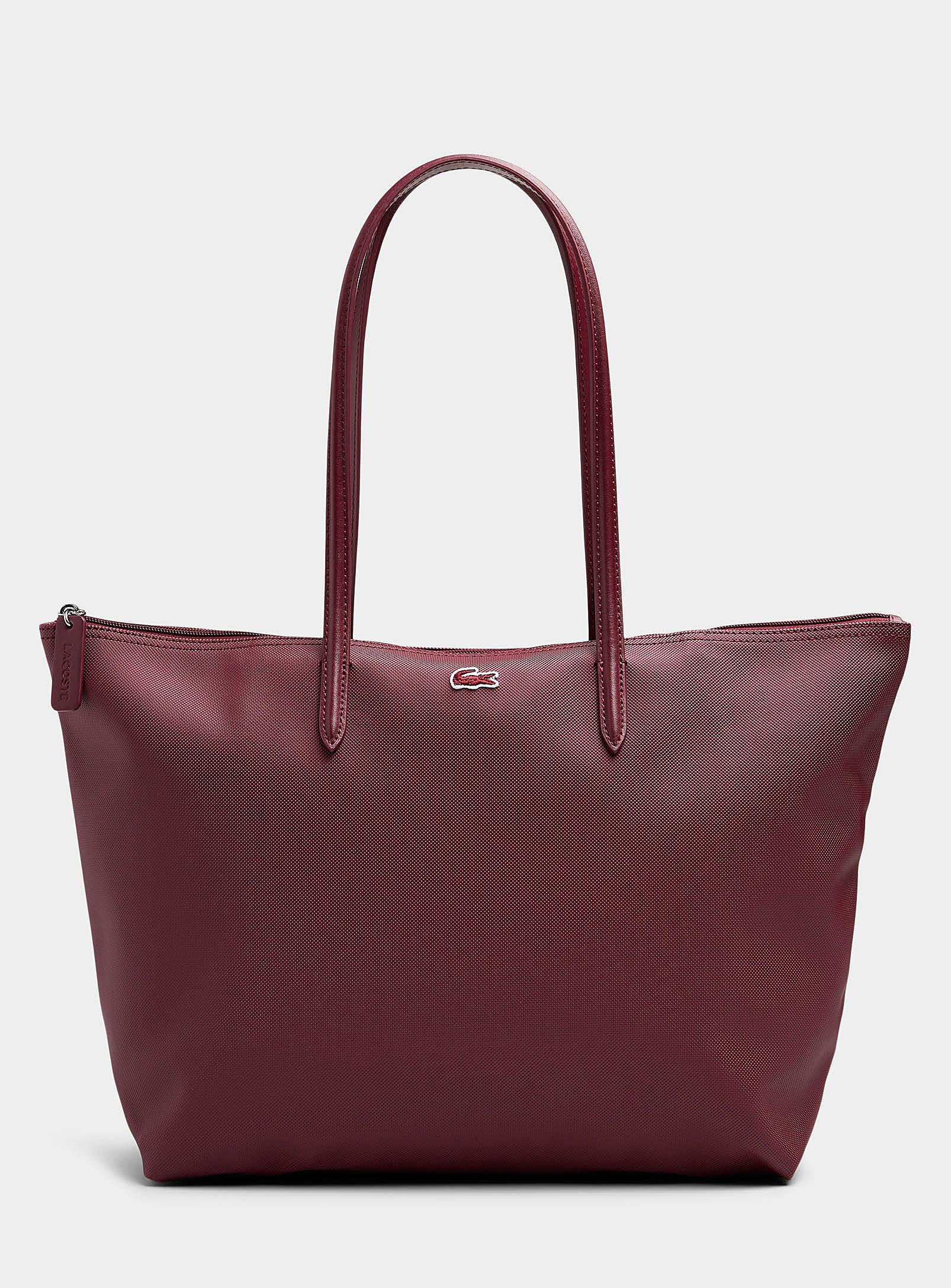 Lacoste Concept Zip Tote in Purple Lyst