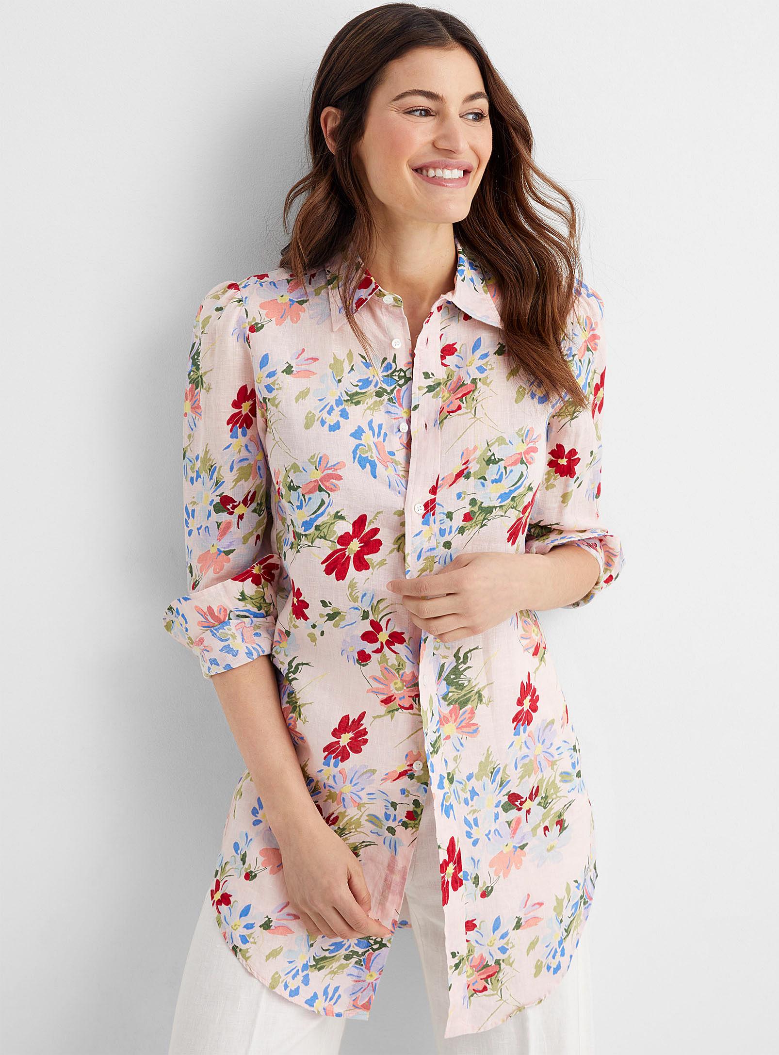 Polo Ralph Lauren Vibrant Floral Shirt Tunic | Lyst