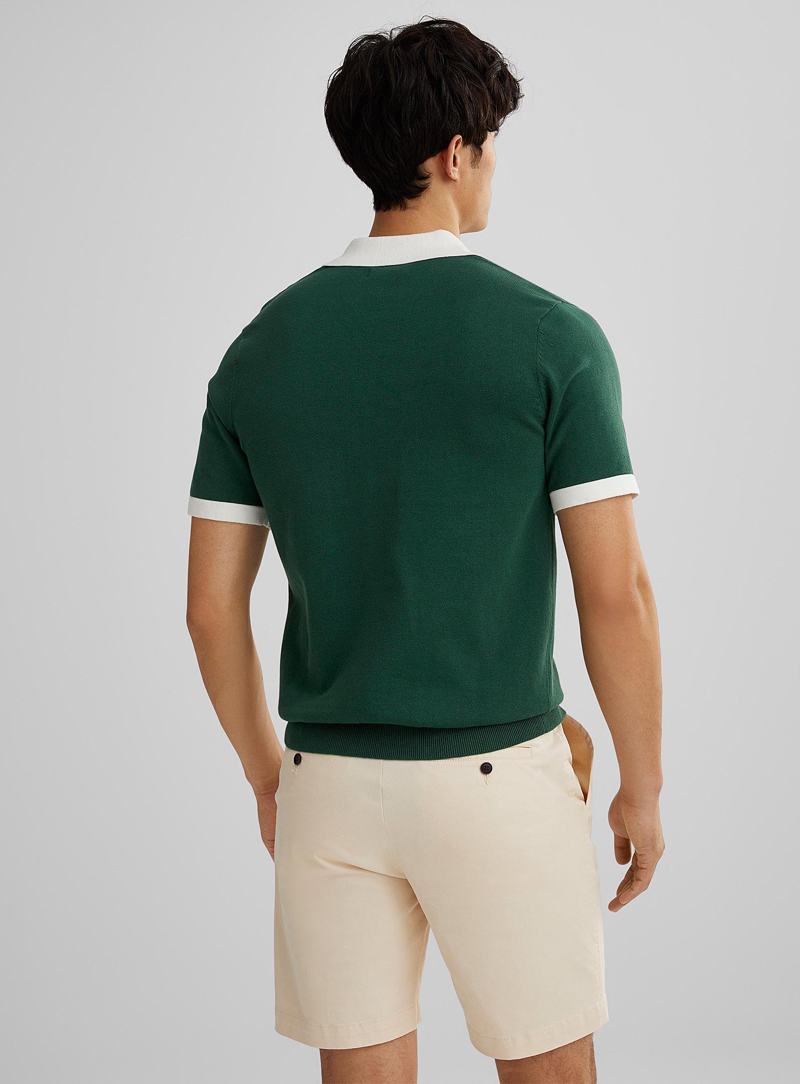 Jack & Jones Tennis Knit Polo in Green for Men | Lyst