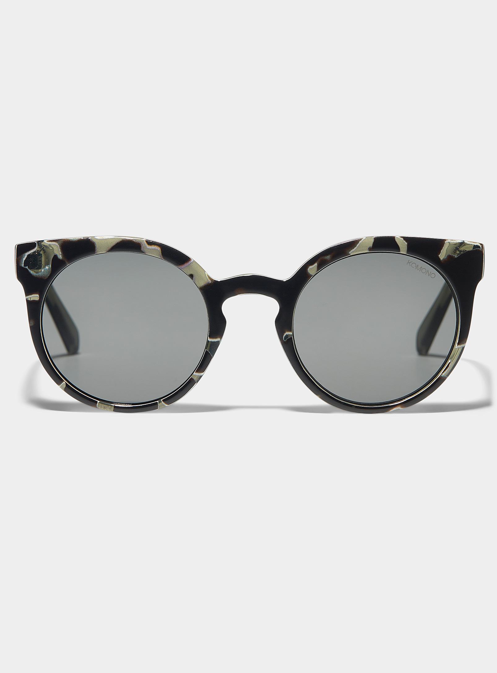 Komono Lulu Round Sunglasses in Brown | Lyst
