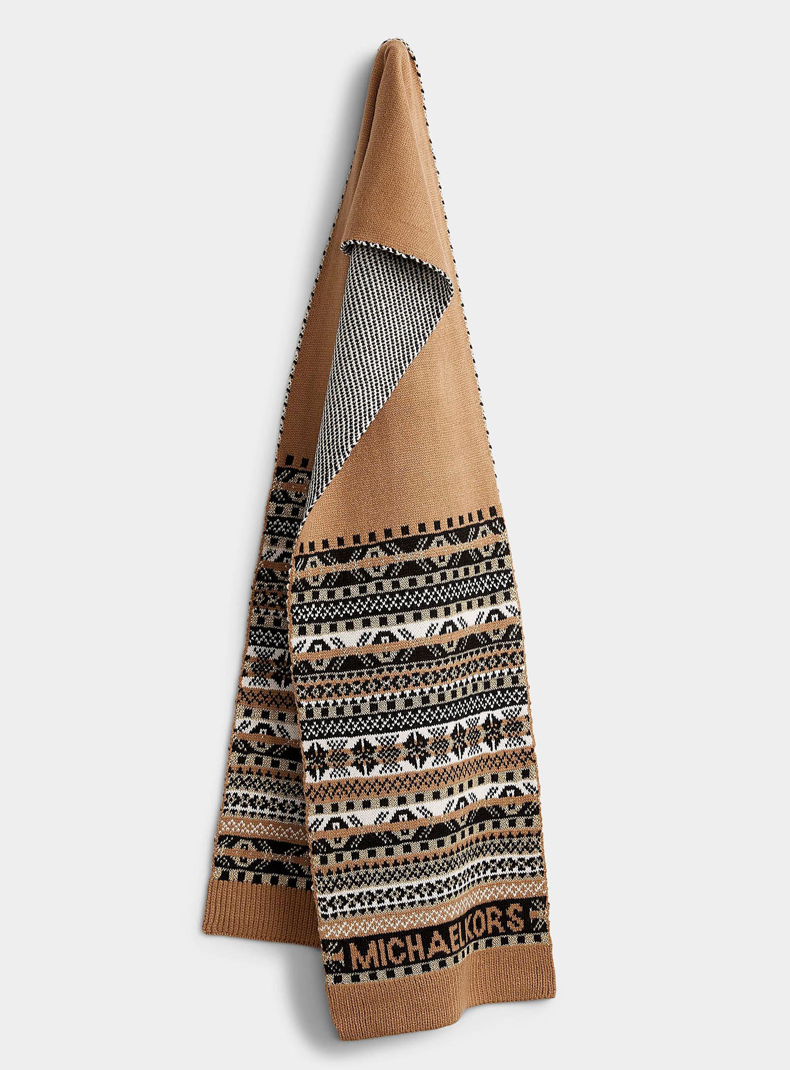 michael kors gold scarf