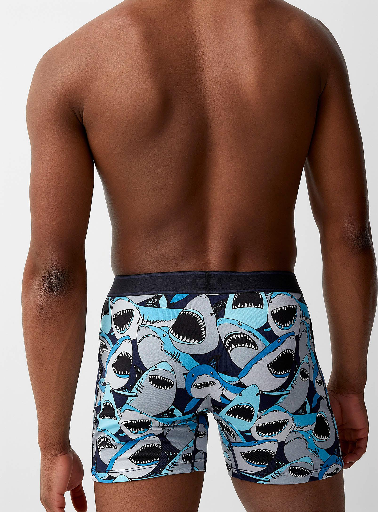 Saxx Underwear Co. Shark Tank Boxer Brief Daytripper in Blue for Men