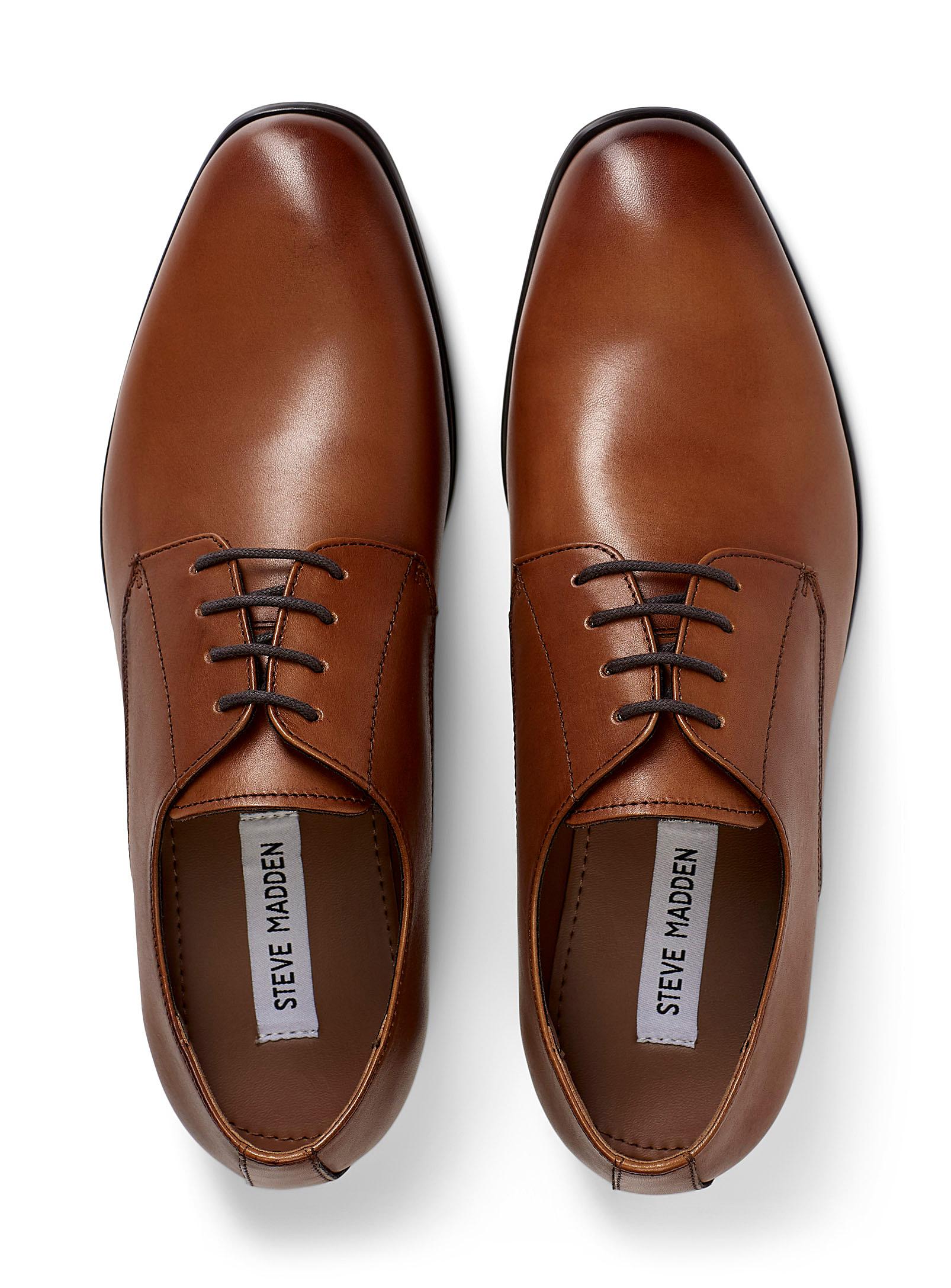 Steve Madden Leather Phoenix Derby Shoes Men in Brown for Men - Lyst