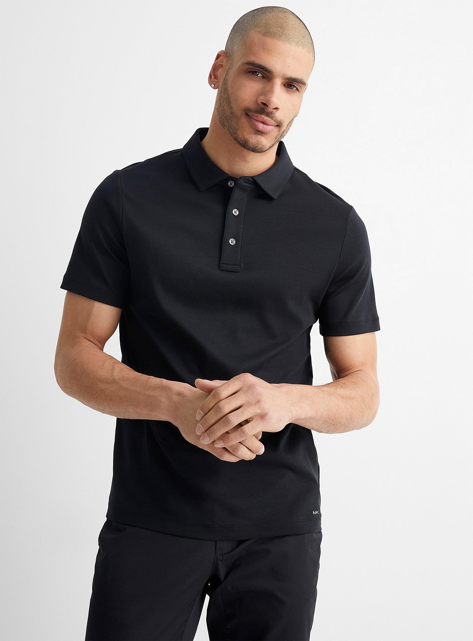 liquid cotton polo shirt