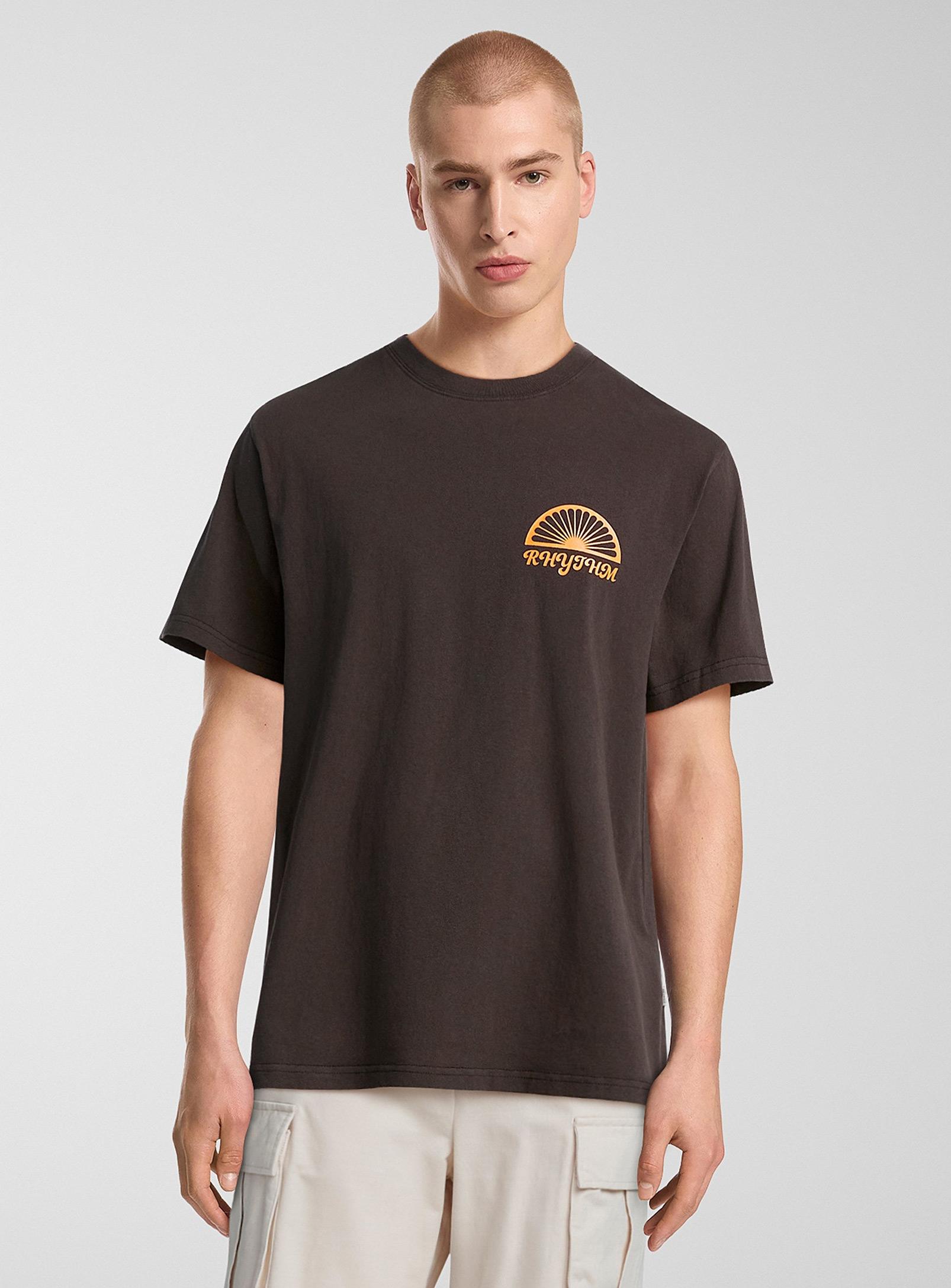 black and orange top