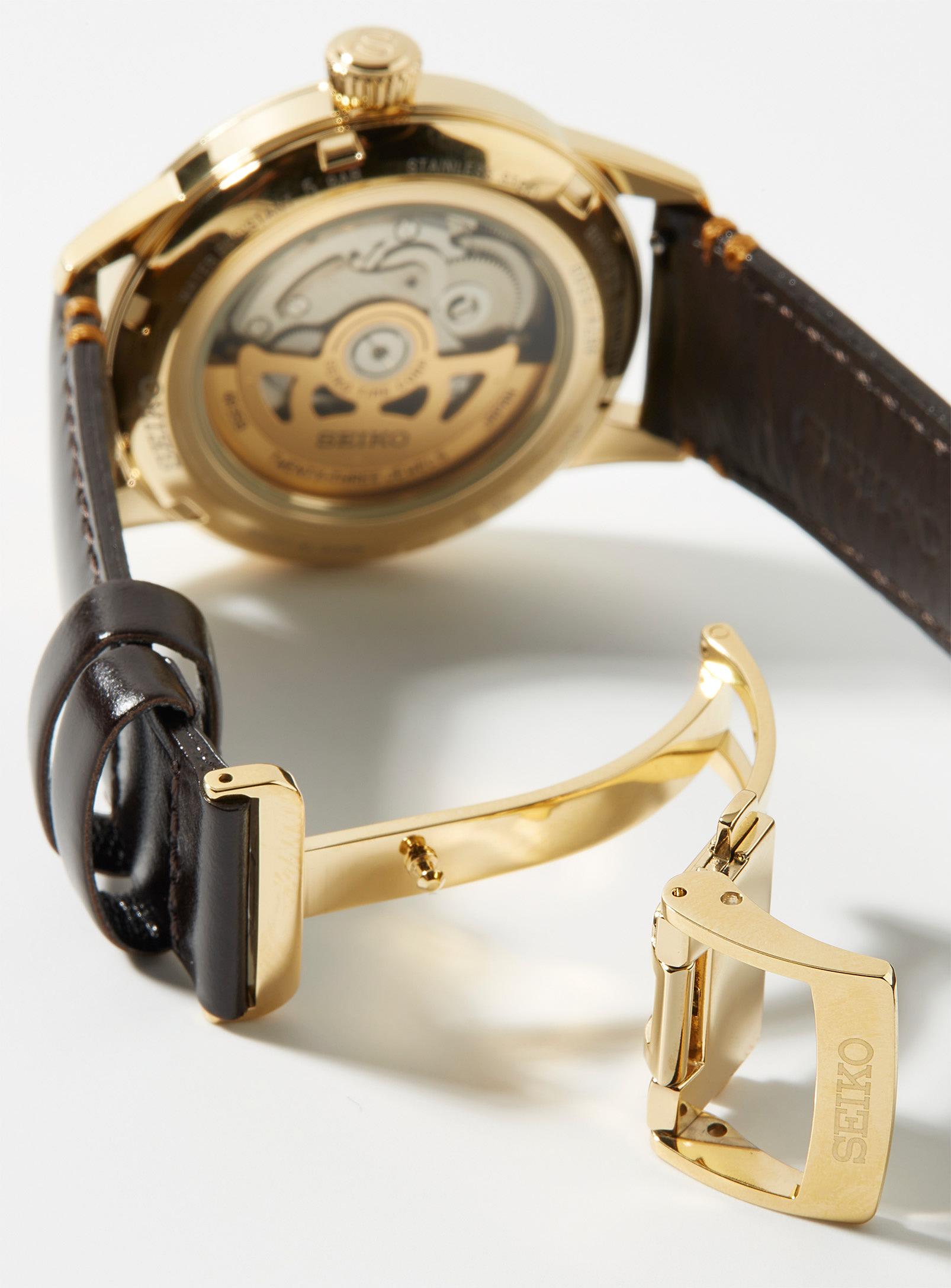 Seiko Presage Cocktail Time Gold Watch in Metallic for Men | Lyst