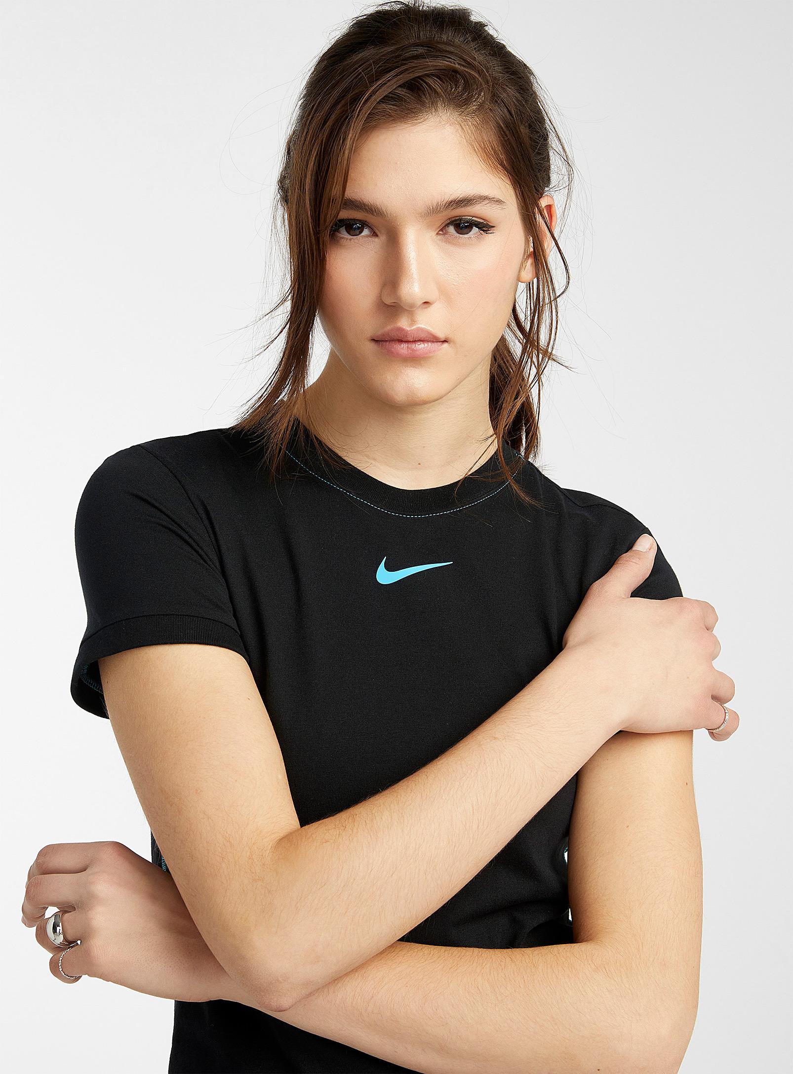 Nike Contrast Seams Maxi Dress in Black - Lyst