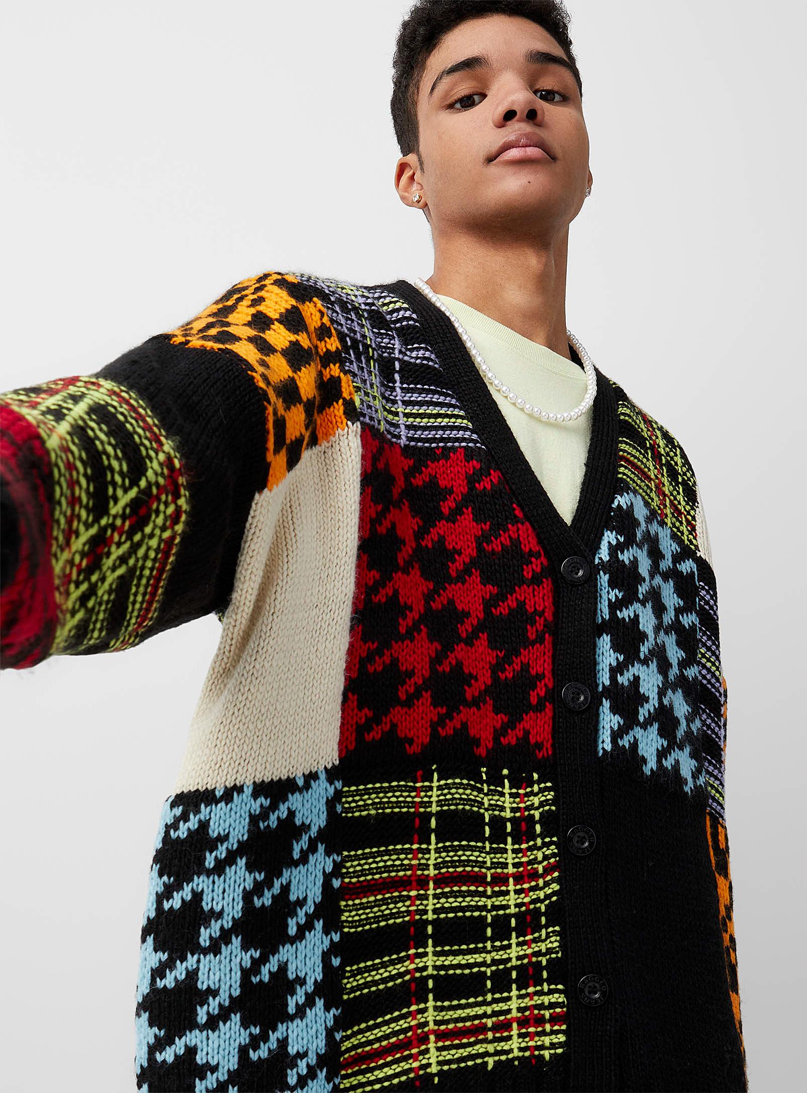 The Ragged Priest Eclectic Patchwork Cardigan for Men | Lyst