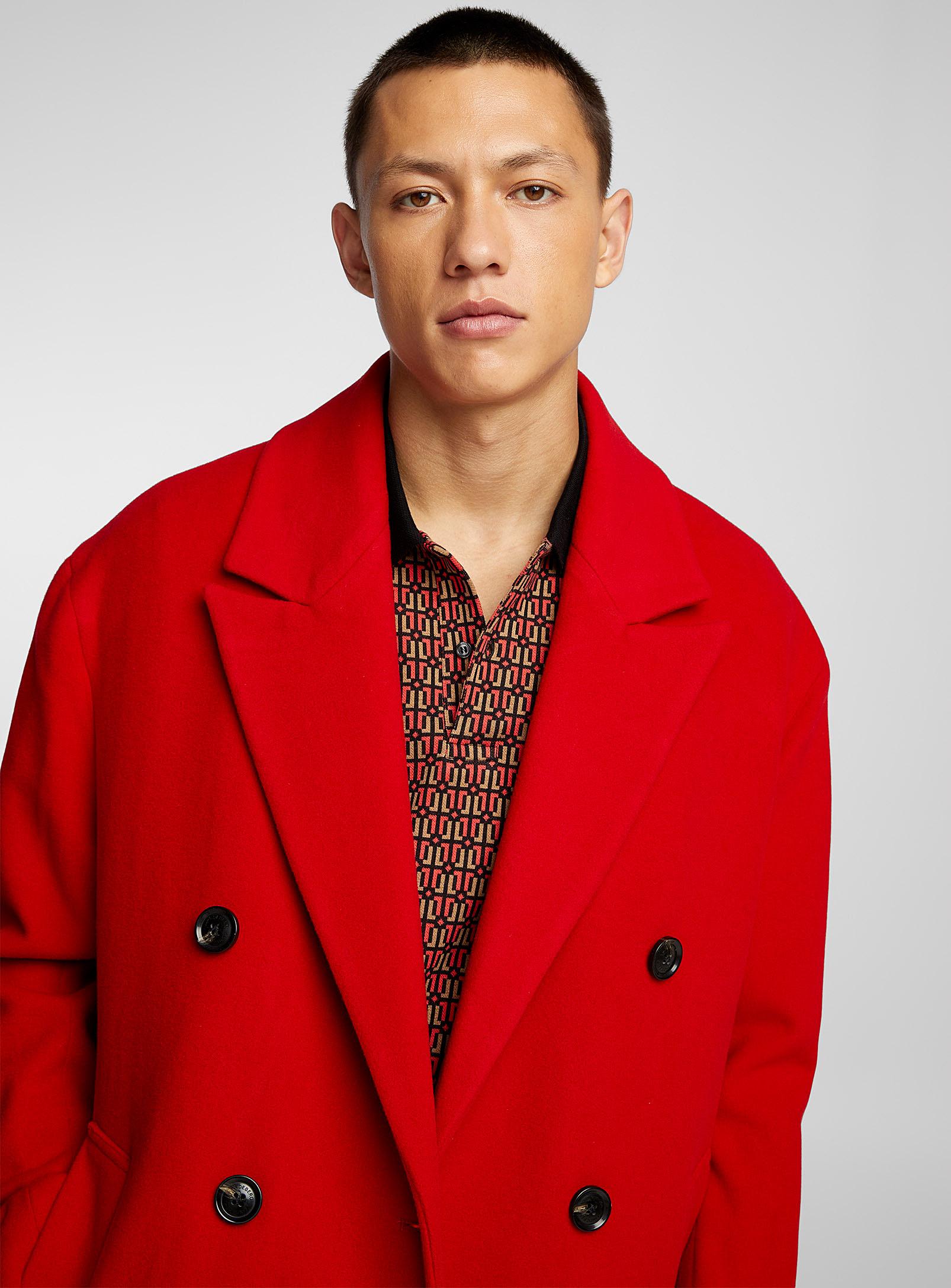 J.Lindeberg Willy Red Coat for Men | Lyst