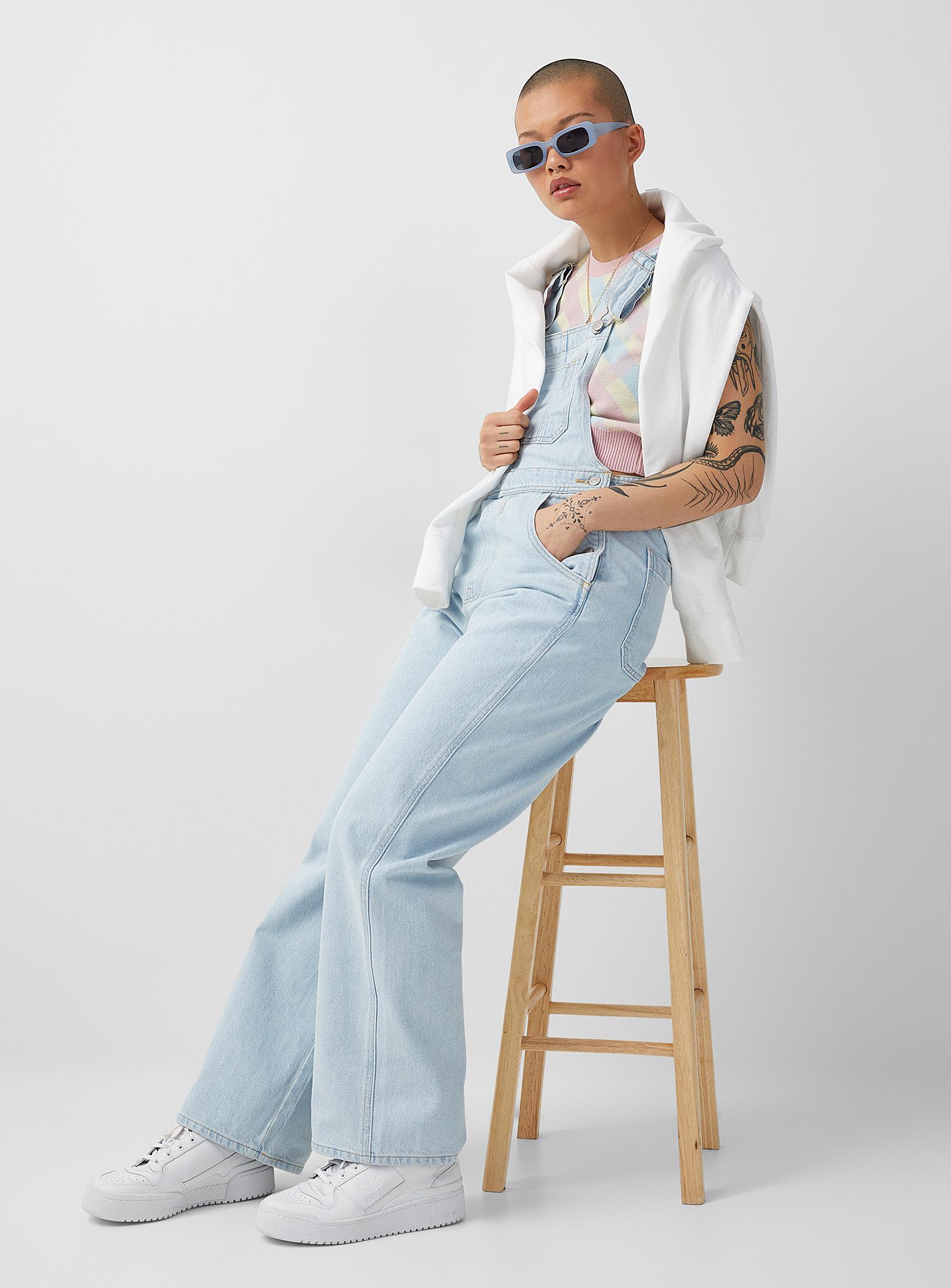 Levi's Faded Blue Denim Overalls | Lyst
