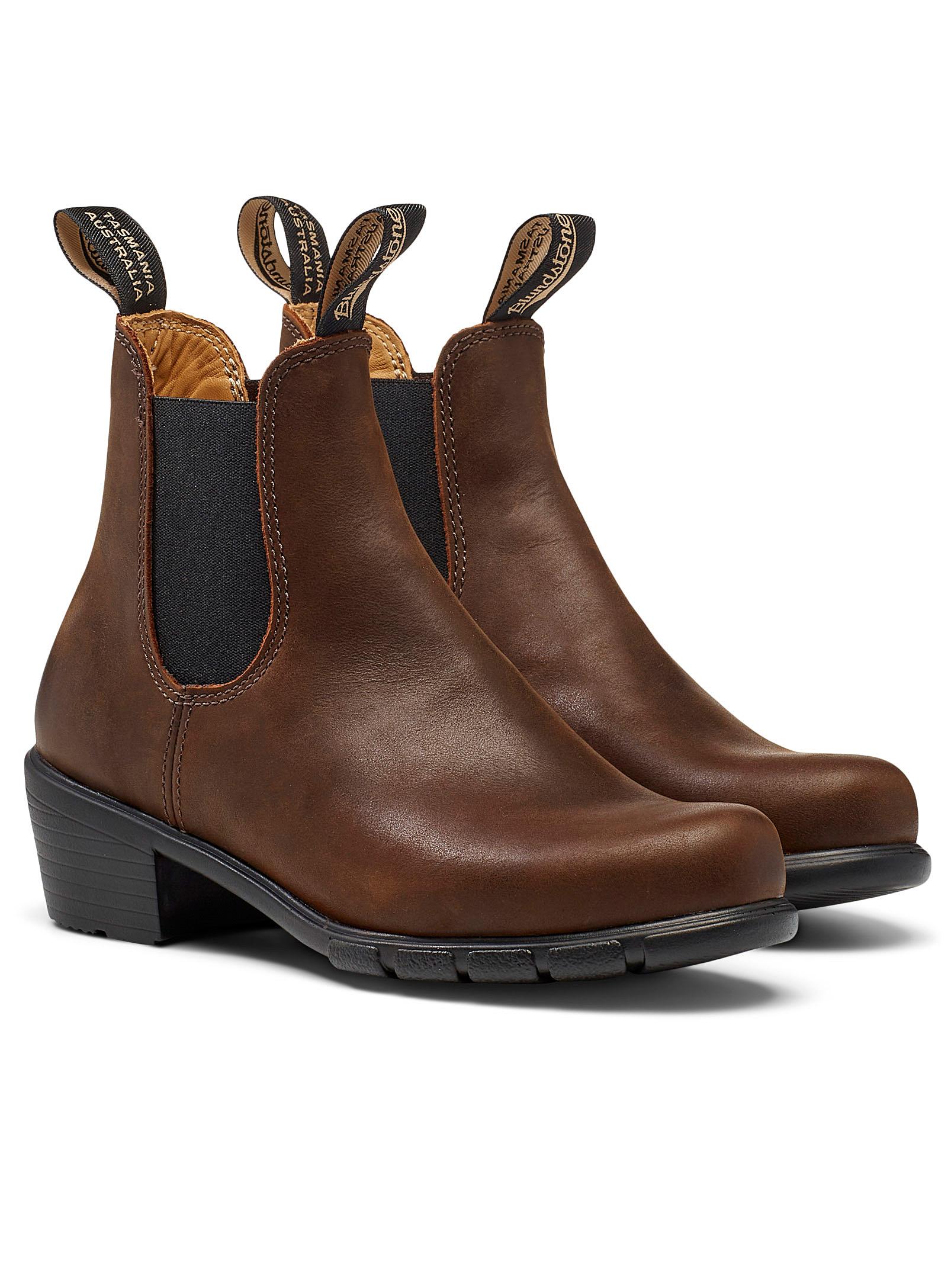 Blundstone Leather 1673 Heeled Chelsea Boots in Brown - Lyst
