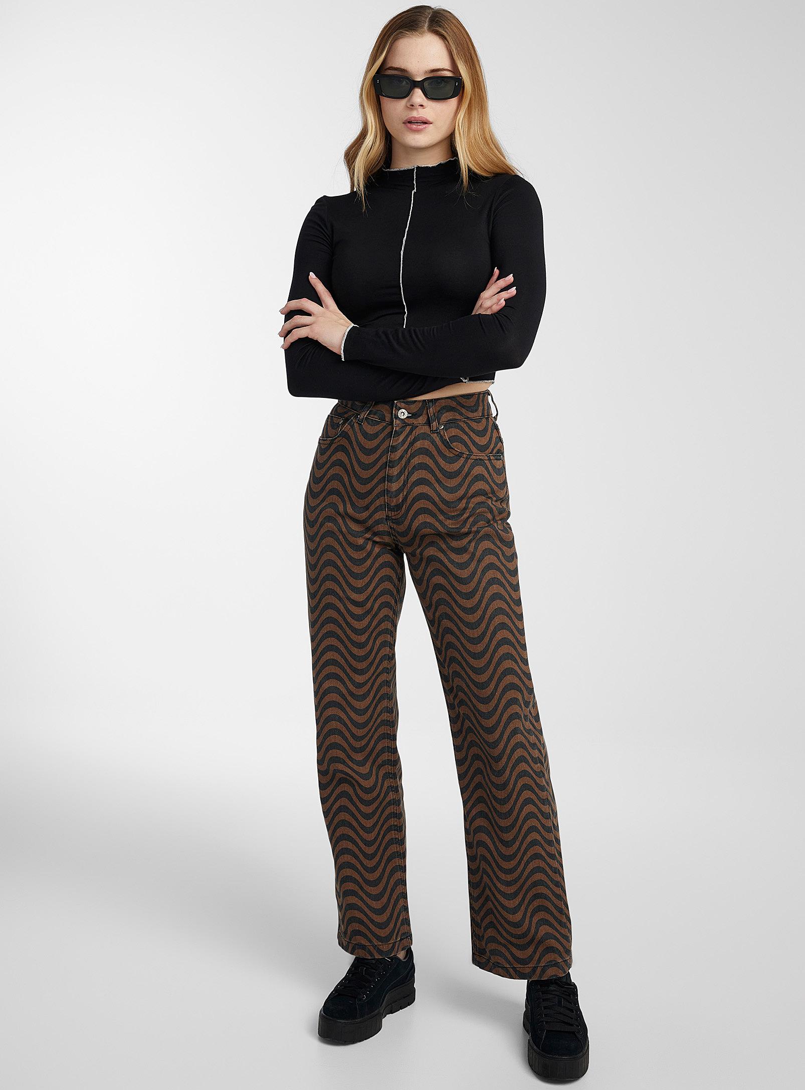 The Ragged Priest Denim Brown And Black 