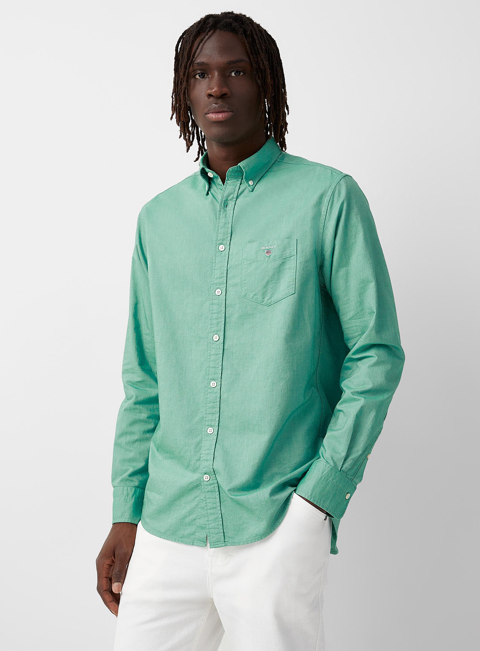 GANT Oxford Shirt Comfort Fit in Green for Men | Lyst