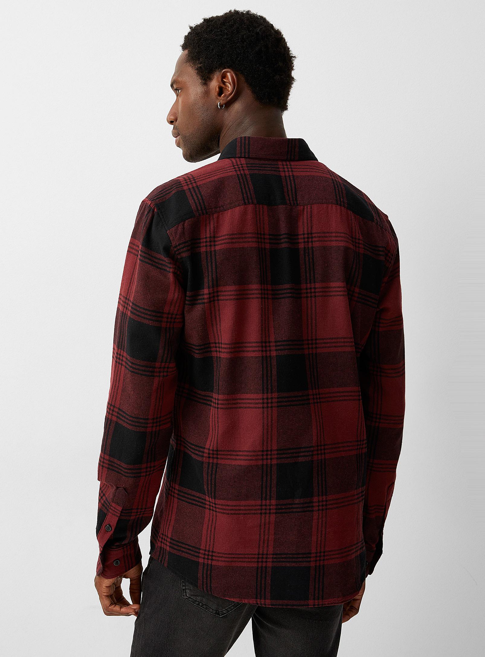 Only Sons Urban Flannel Shirt Slim Fit in Red Men | Lyst