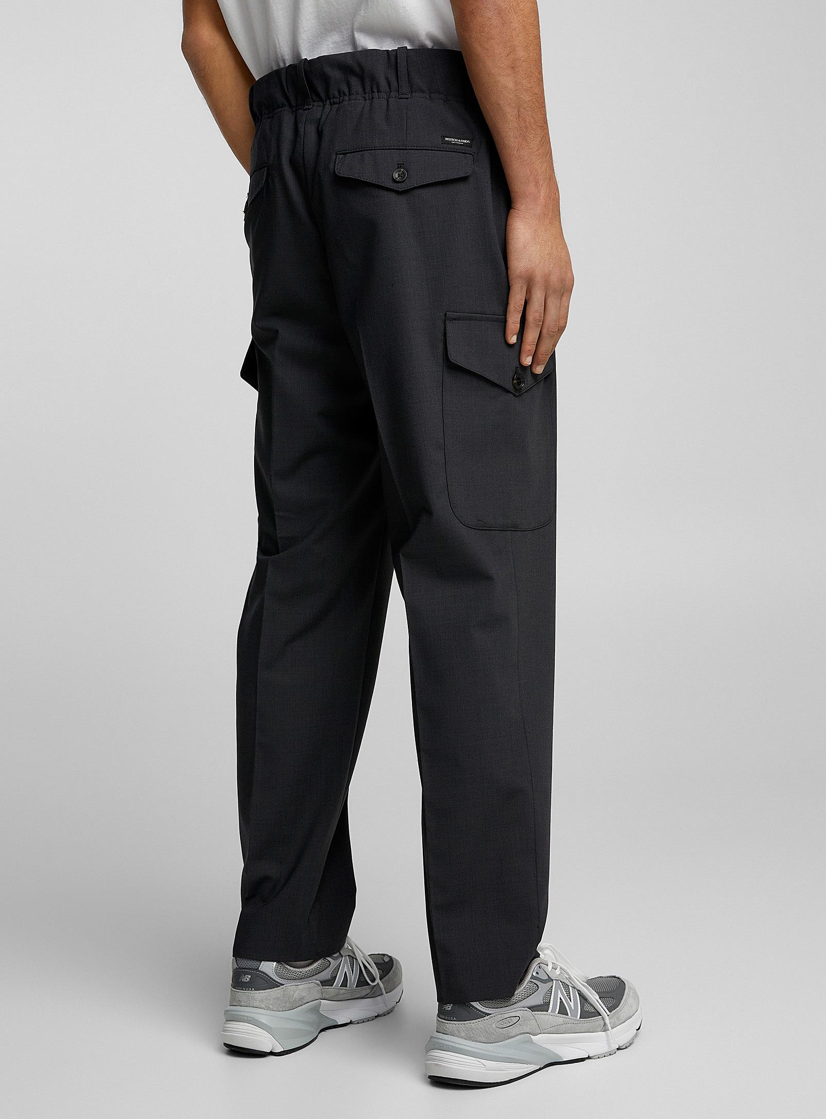 Scotch Soda Wool Cargo Pant in White for Men Lyst