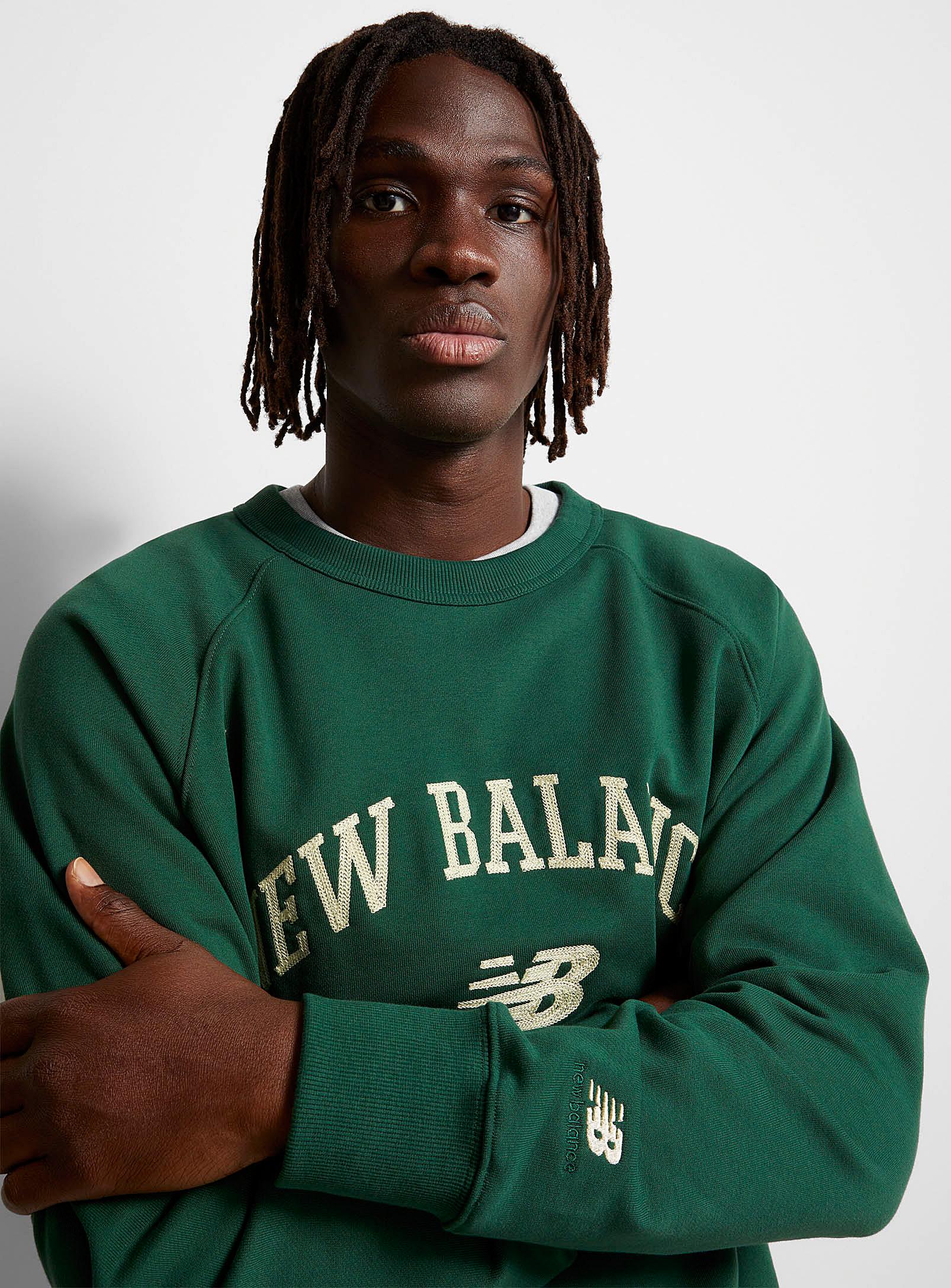 New Balance Athletics Sweatshirt in Green for Men | Lyst