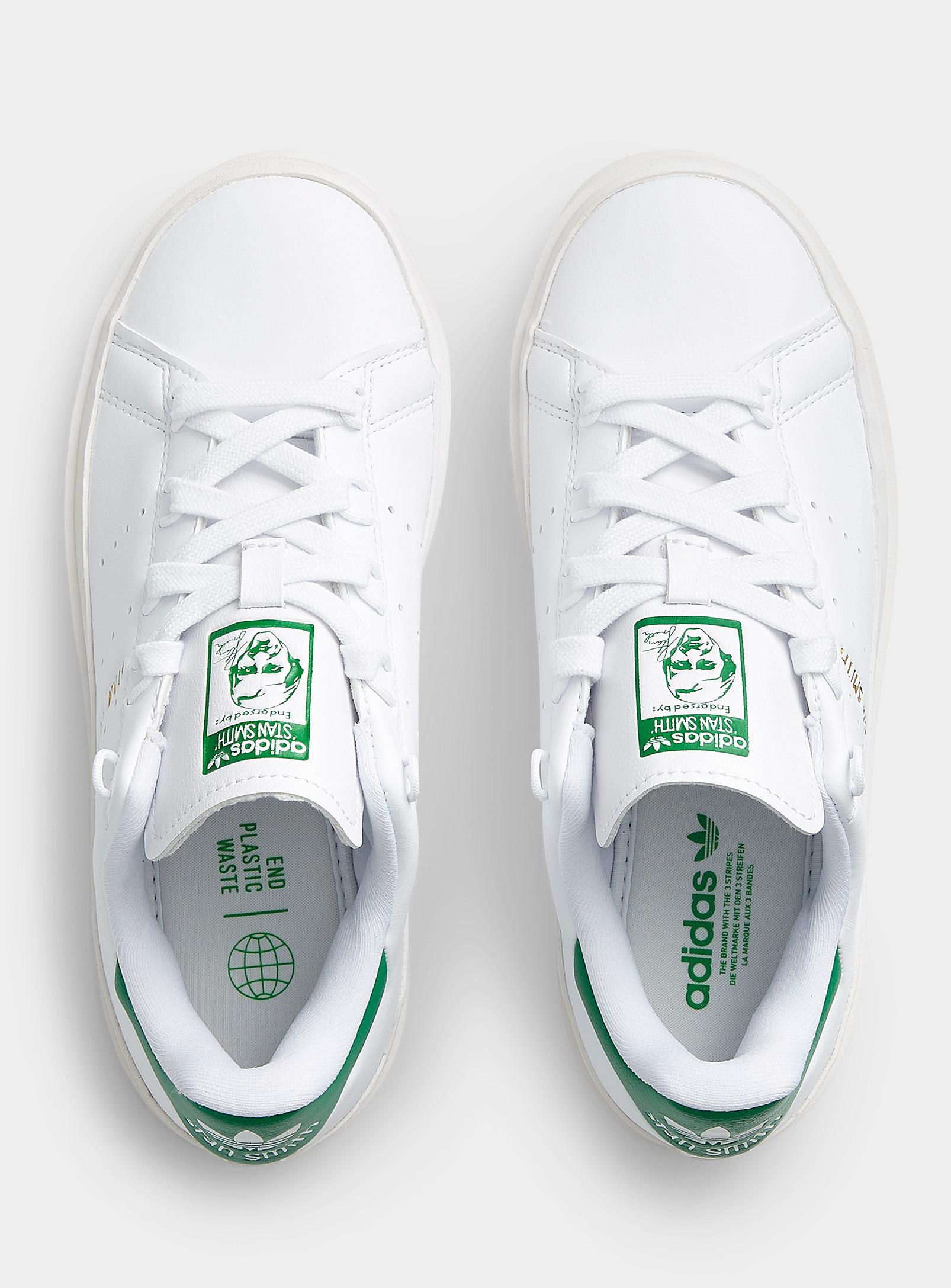 adidas Originals White And Green Stan Sneakers Women | Lyst
