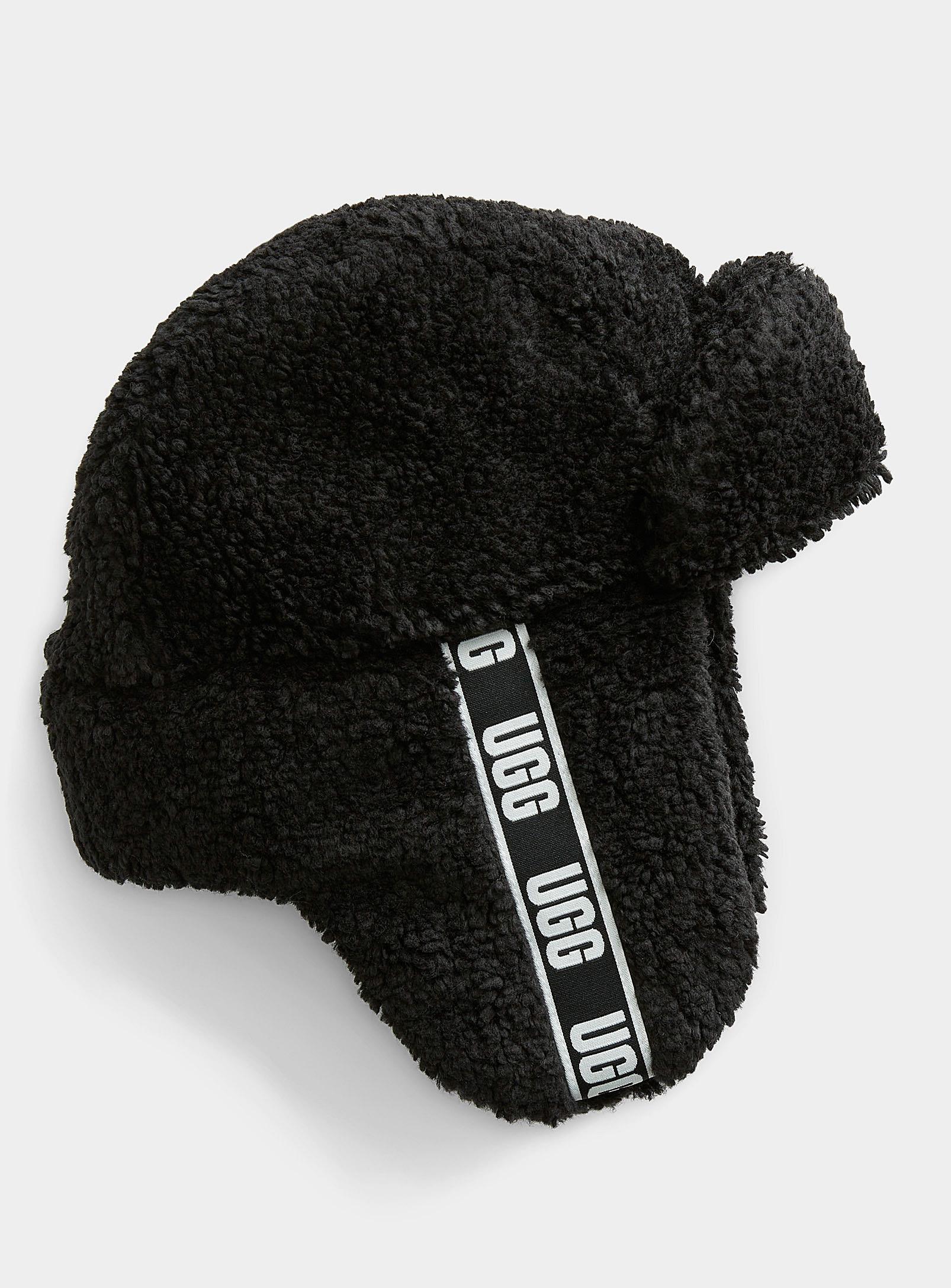 UGG Sherpa Trapper Hat in Black Lyst
