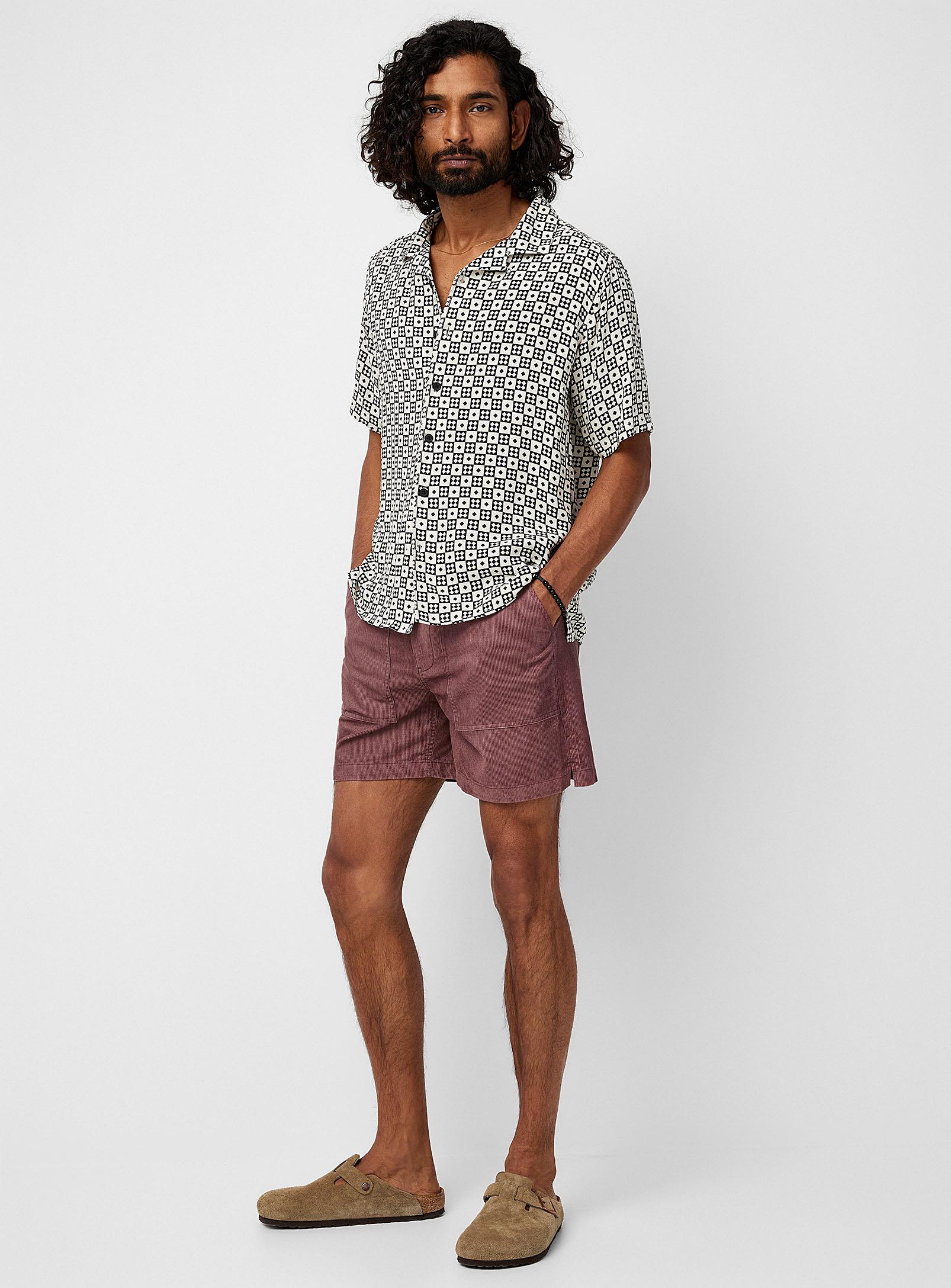 Frank And Oak Owen Corduroy Short in Purple for Men | Lyst