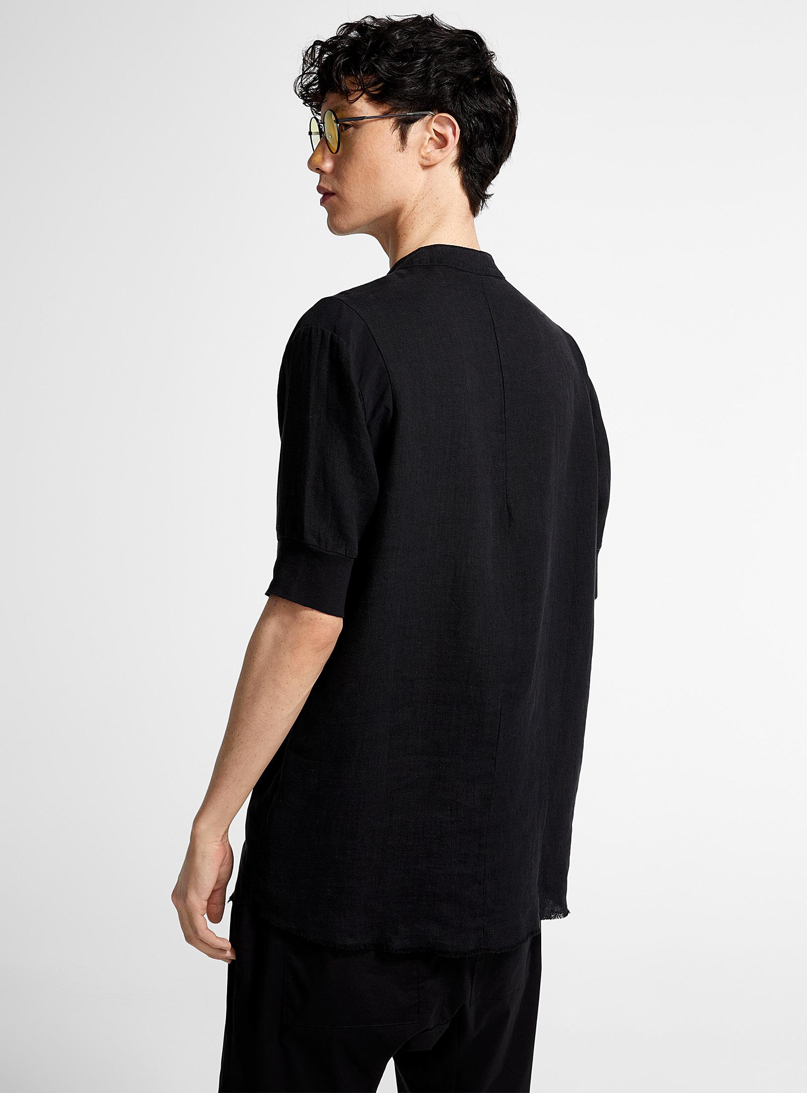 Thom Krom Monochrome Pure Linen Shirt in Black for Men | Lyst