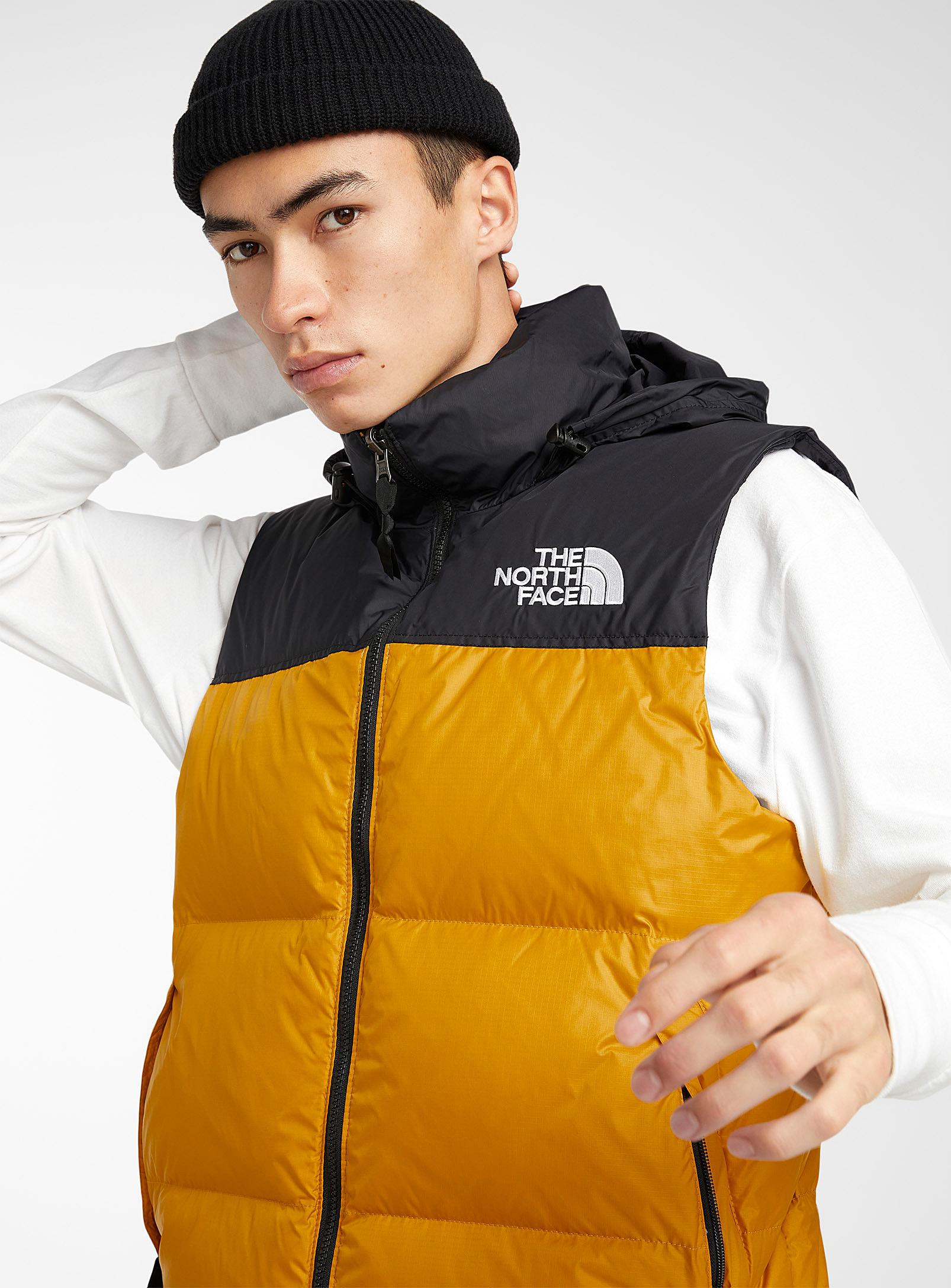 north face nuptse zinnia orange