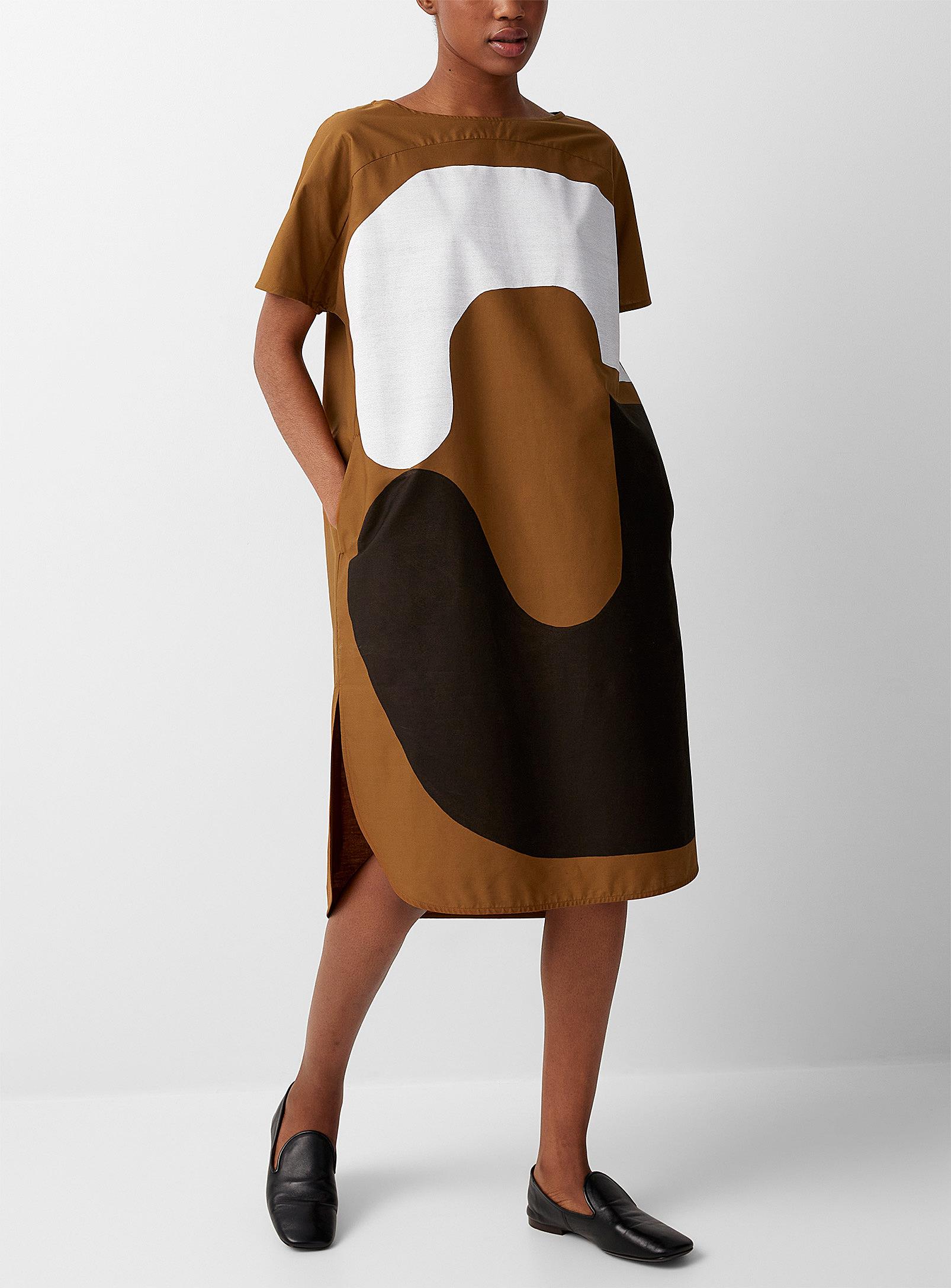 Marimekko Aagot Le Sacre De La Terre Dress in Brown | Lyst