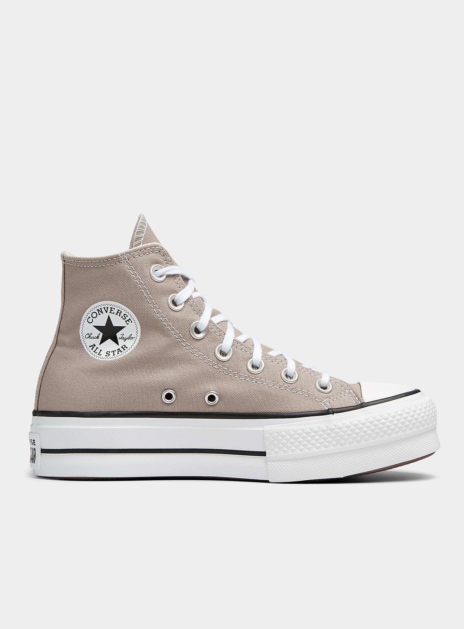 Converse Chuck Taylor All Star Lift High Top Sandy Beige Sneakers Women in  Brown | Lyst