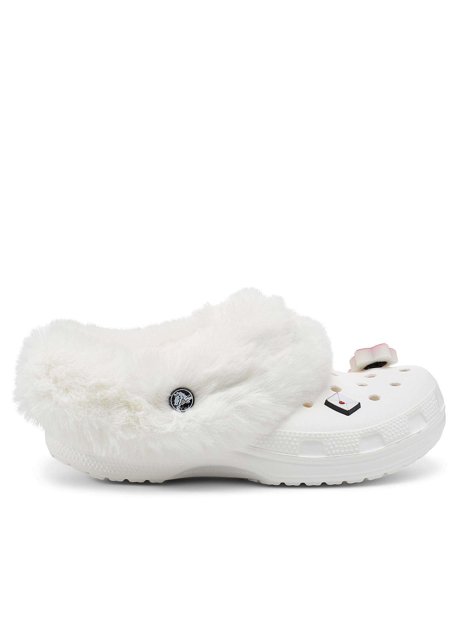 Crocs™ Mammoth Classic Lined Clog Slippers Women in White | Lyst