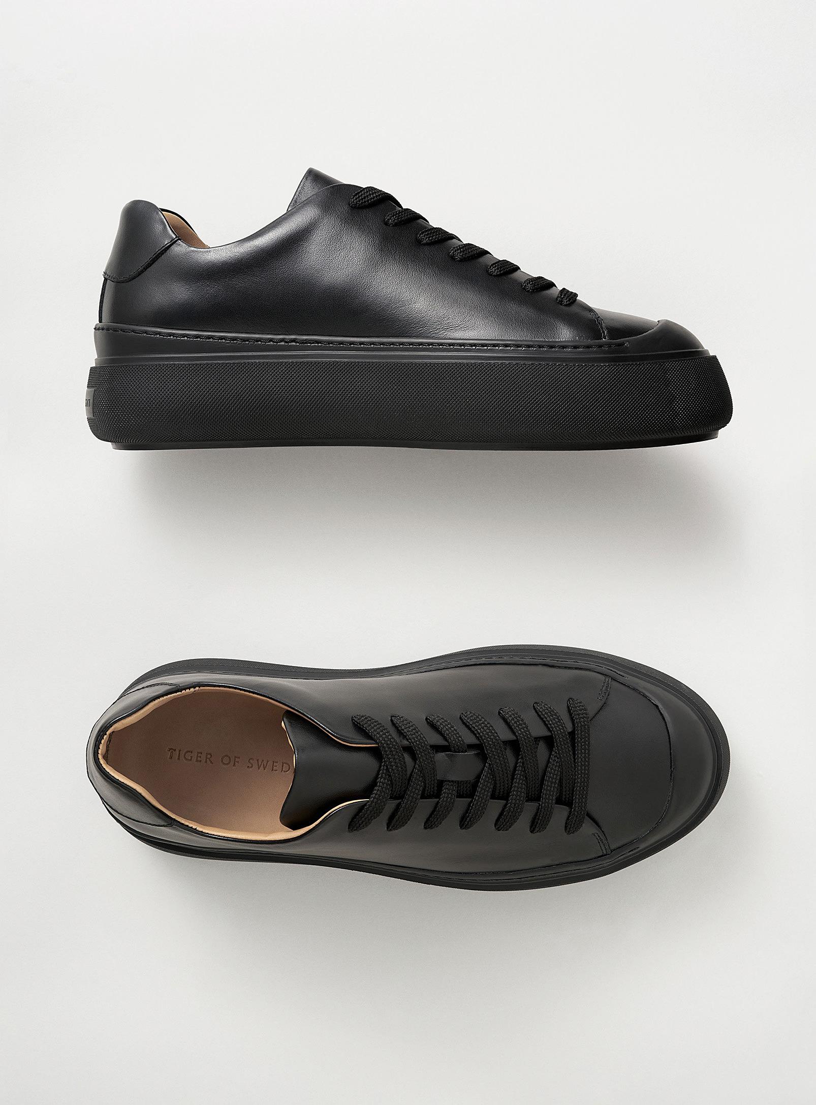 Tiger Of Sweden Stam Leather Sneakers Men in Black for Men | Lyst