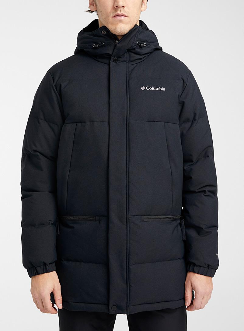 black quilted parka