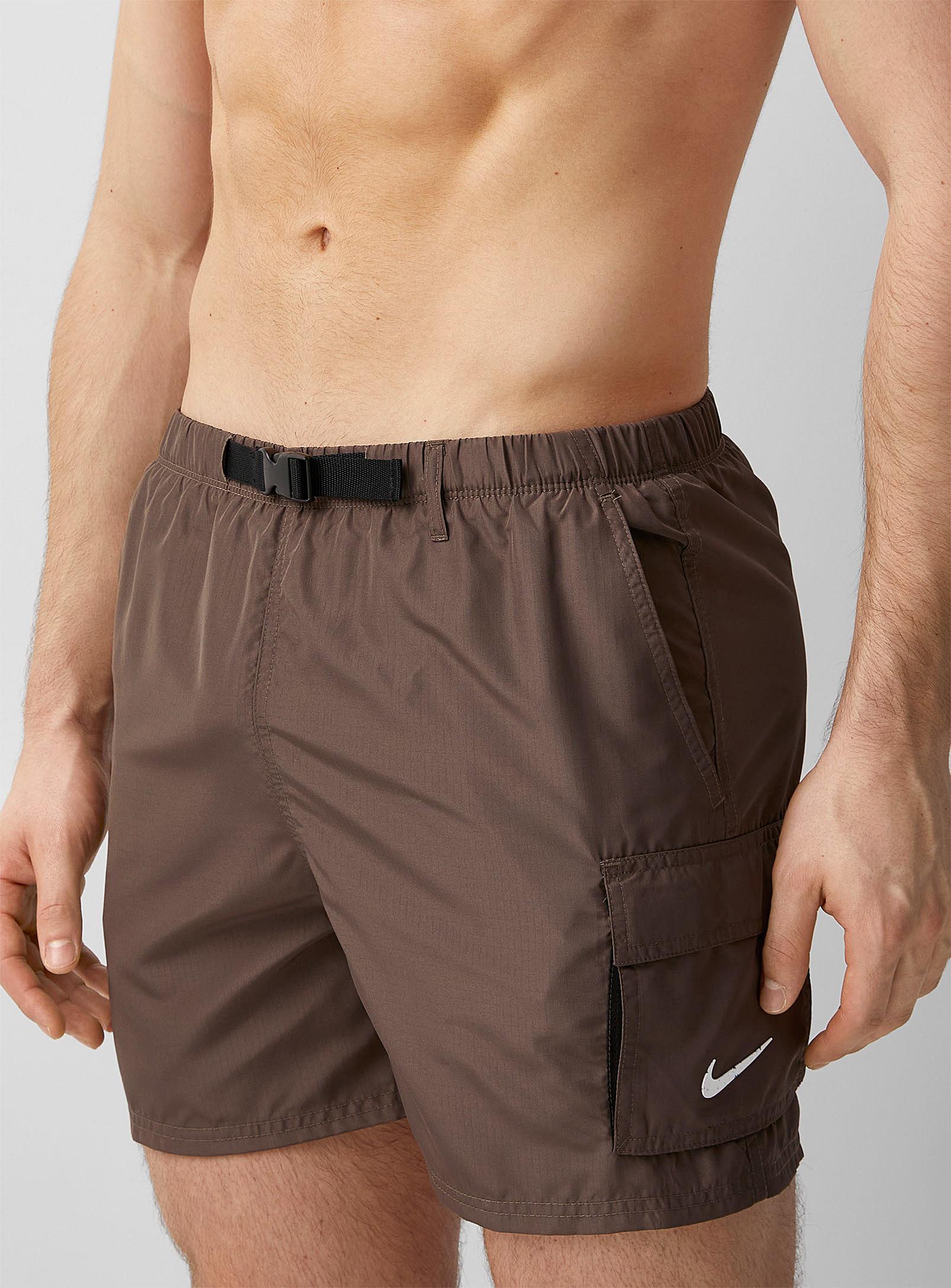Nike Belted Cargo Swim Short in Brown for Men | Lyst