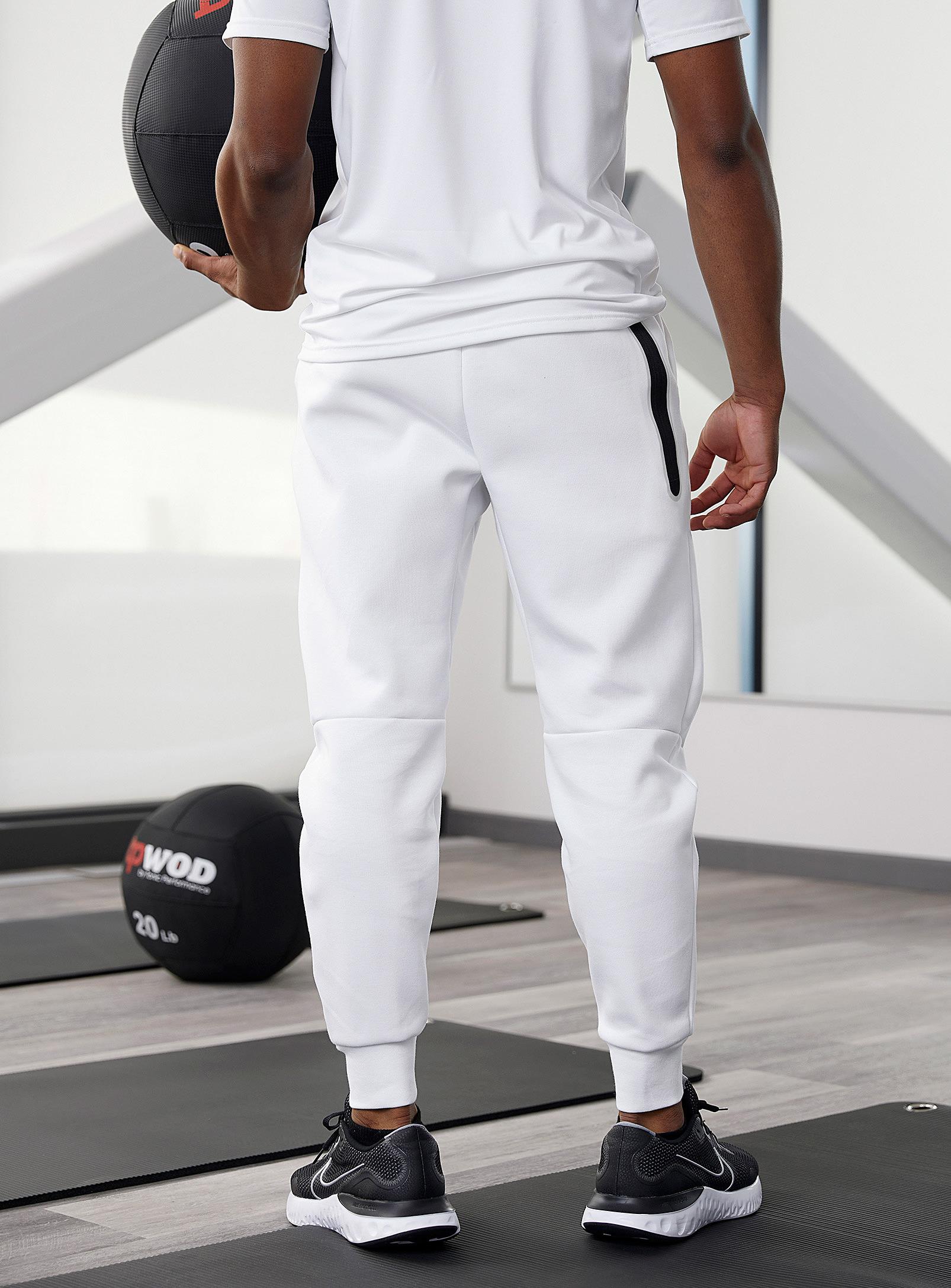 Nike Tech Fleece Angular Seam joggers in White for Men | Lyst