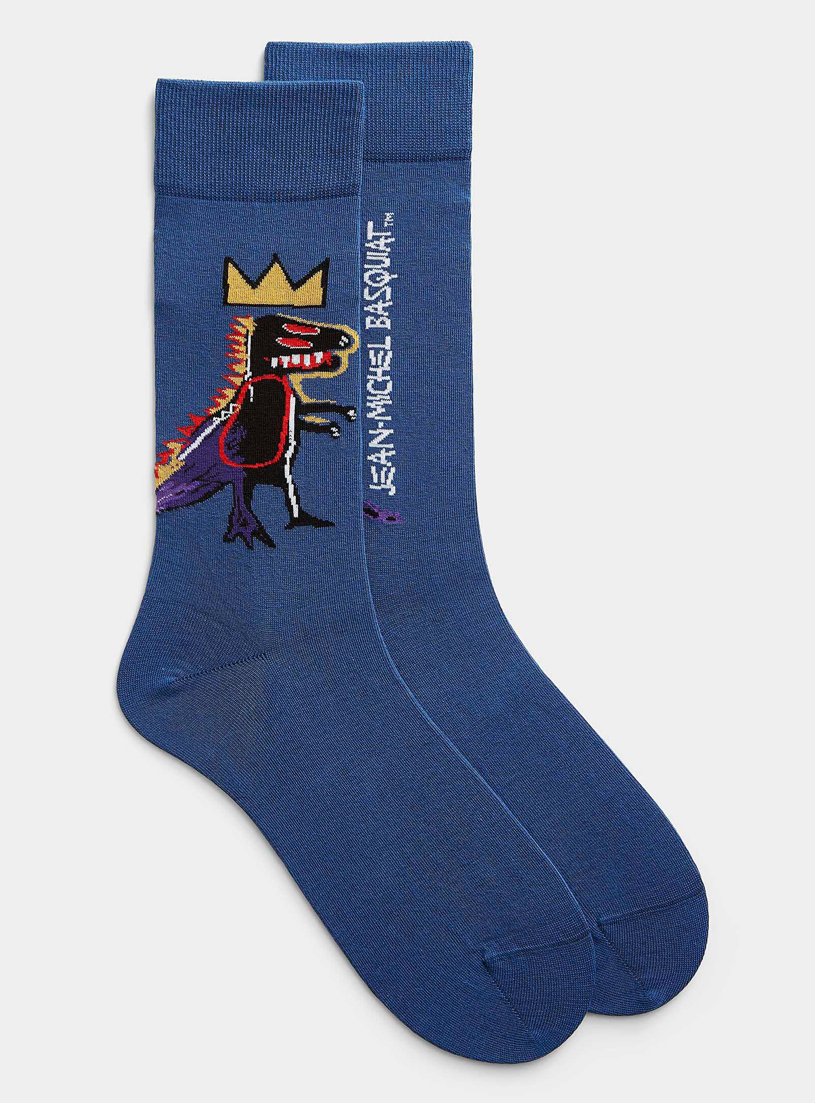 Jimmy Lion Basquiat Pez Dispenser Socks in Blue for Men | Lyst