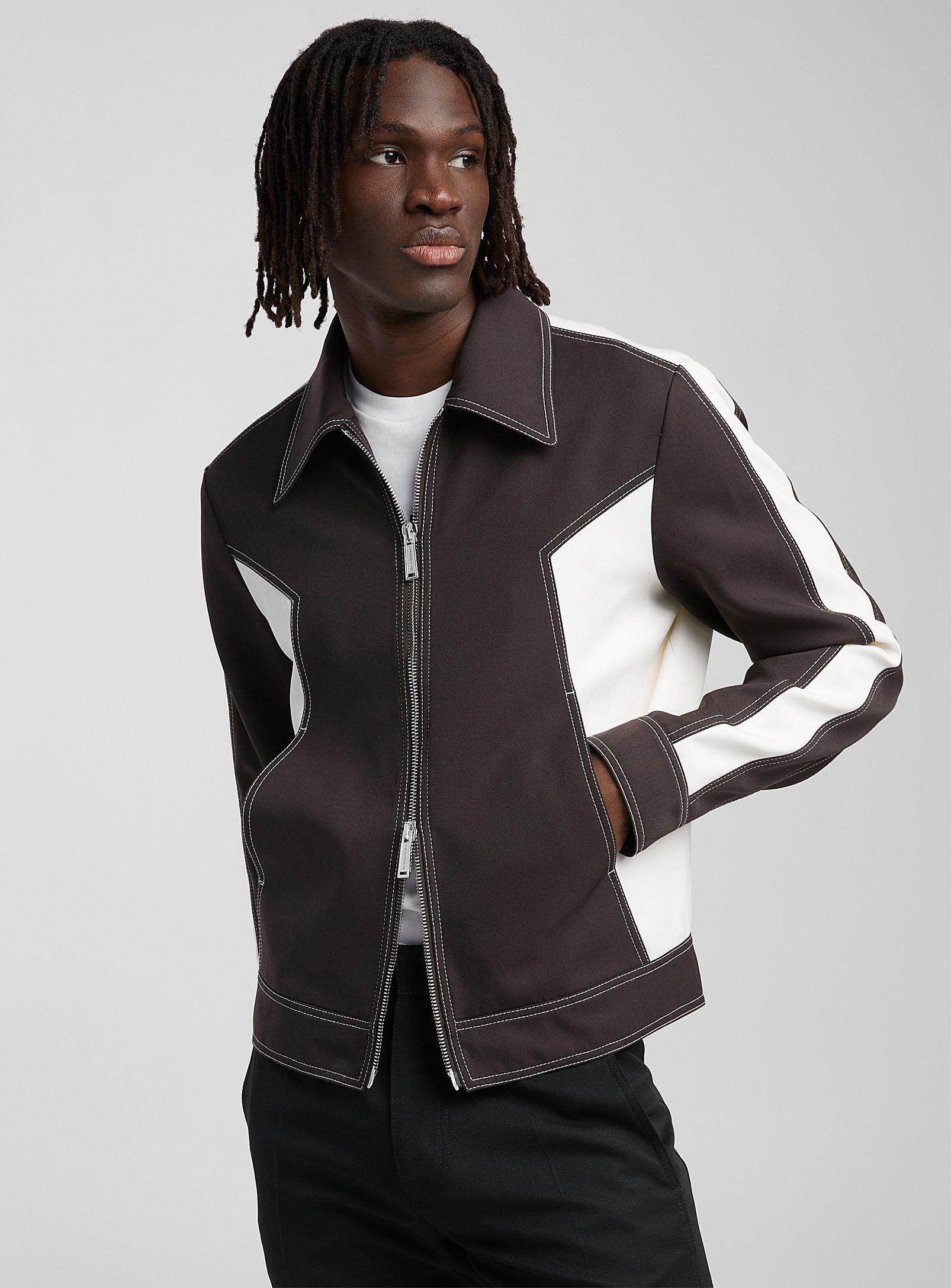 Dsquared2 panelled button-front denim jacket - Orange