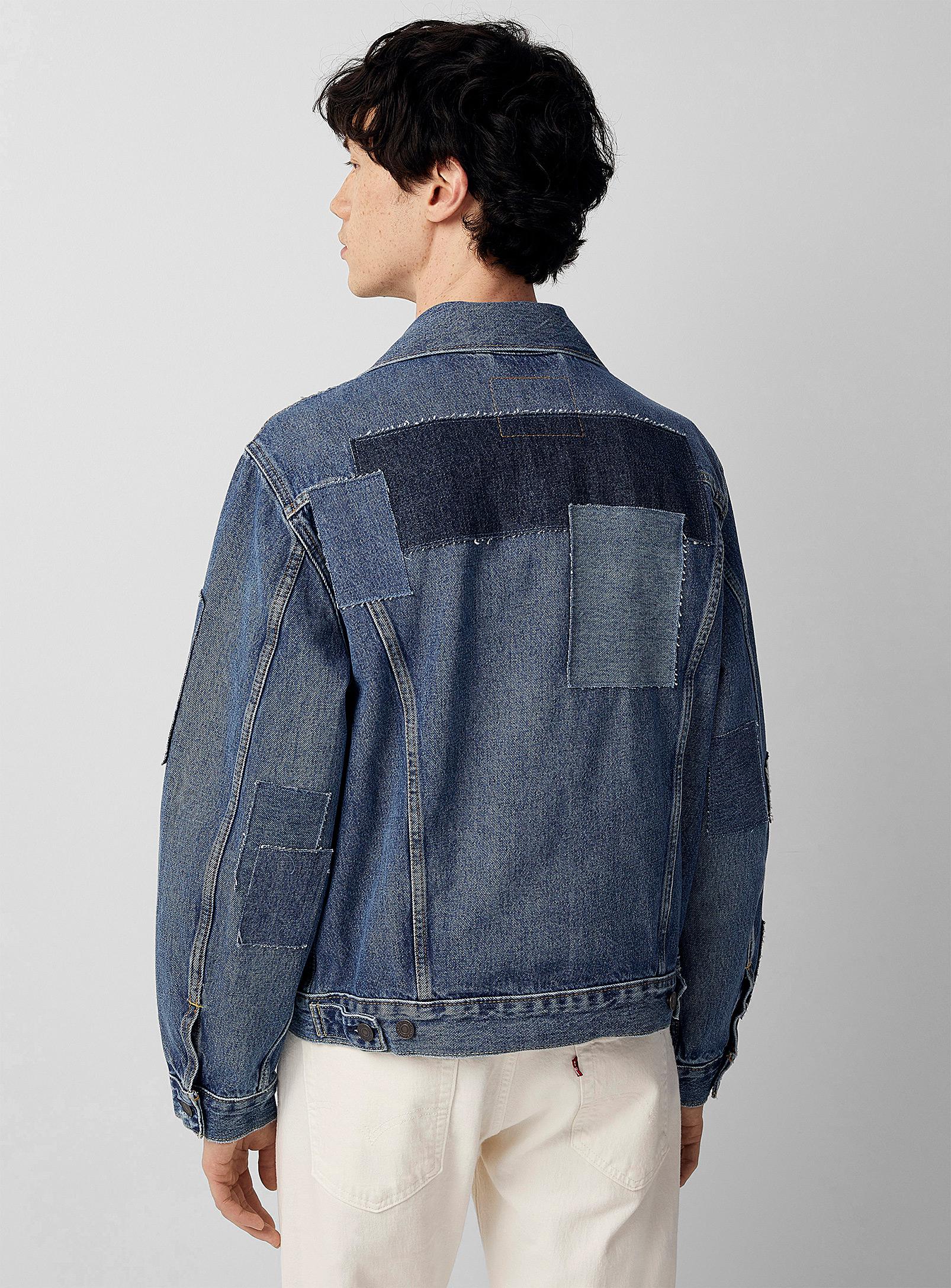 Levi's Patchwork Denim Trucker Jacket in Blue for Men | Lyst