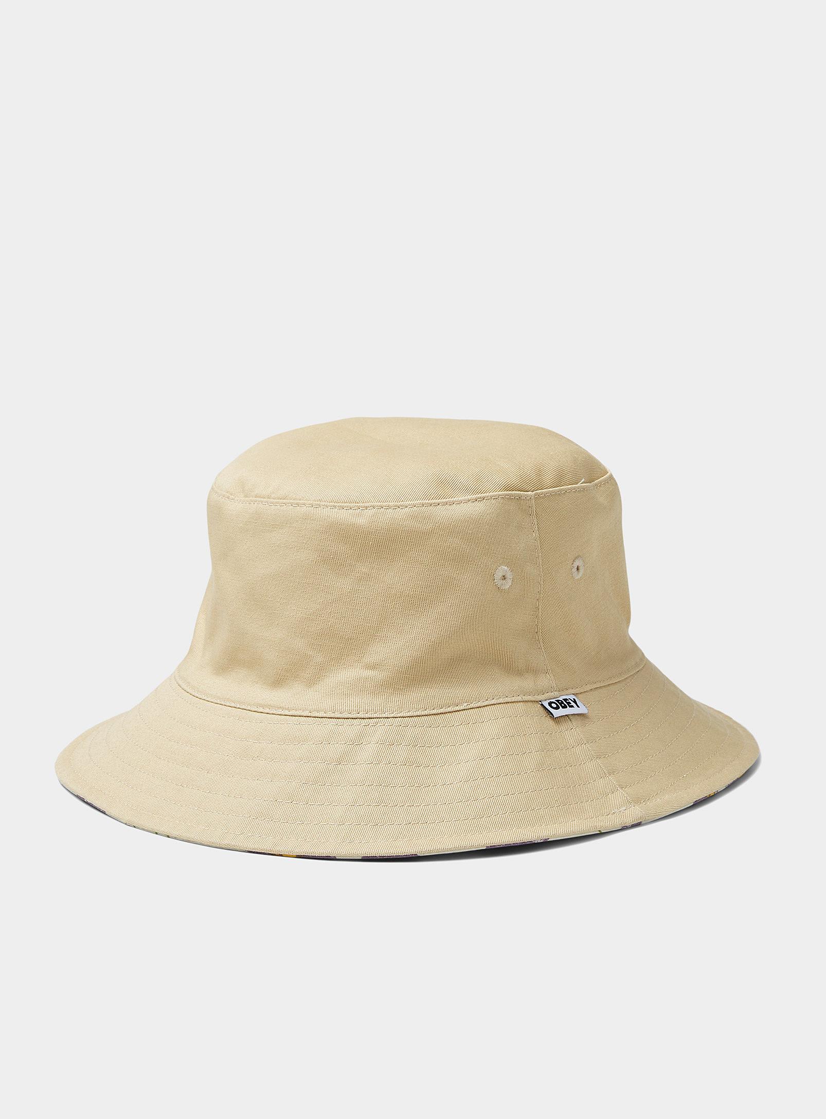 Obey Cotton Daisy Reversible Bucket Hat 