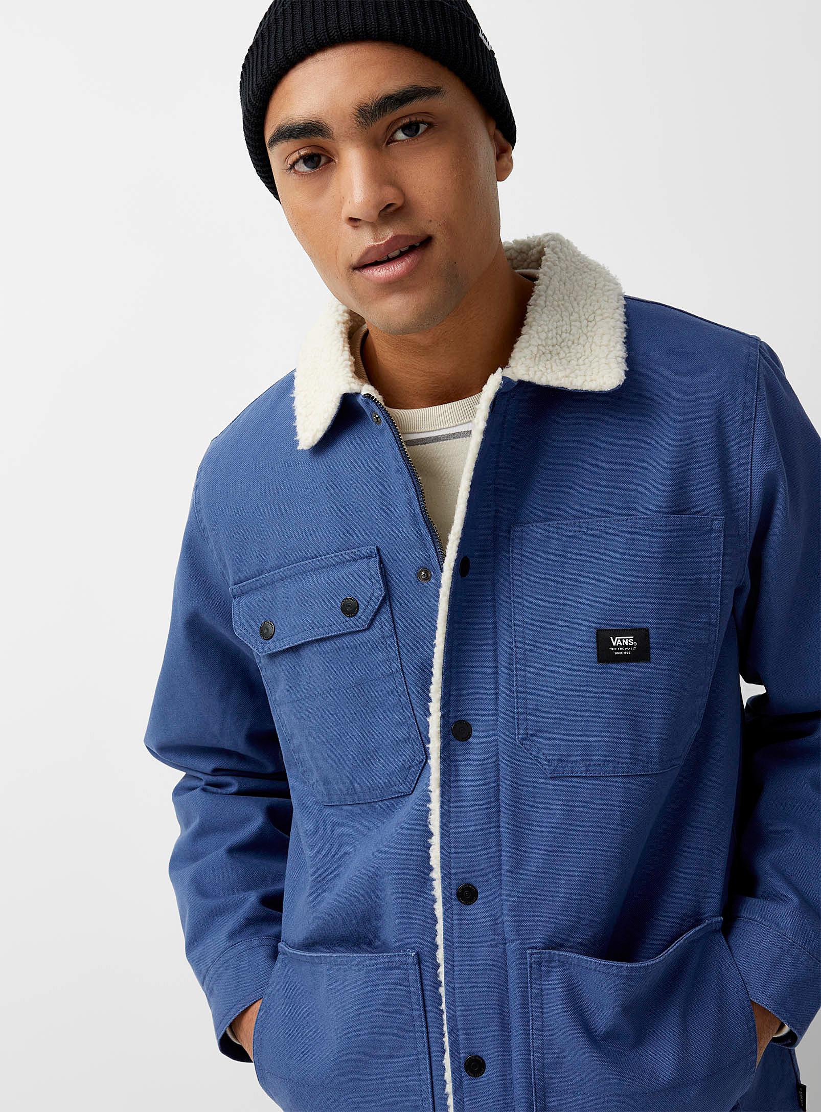 Vans Sherpa And Denim Chore Jacket in Sapphire Blue (Blue) for Men | Lyst