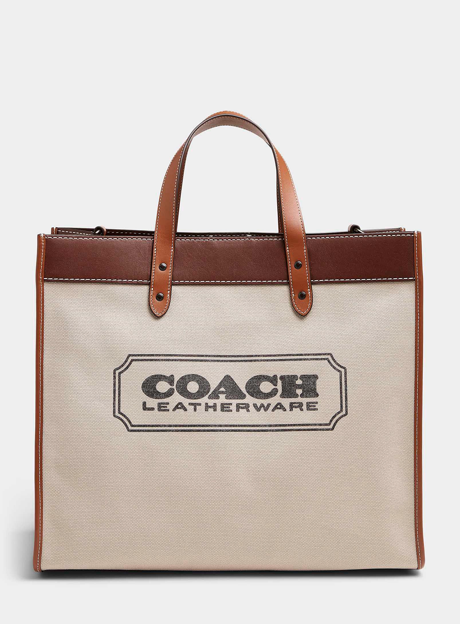 COACH Field 40 Organic Cotton Canvas Tote Bag in Brown for Men 