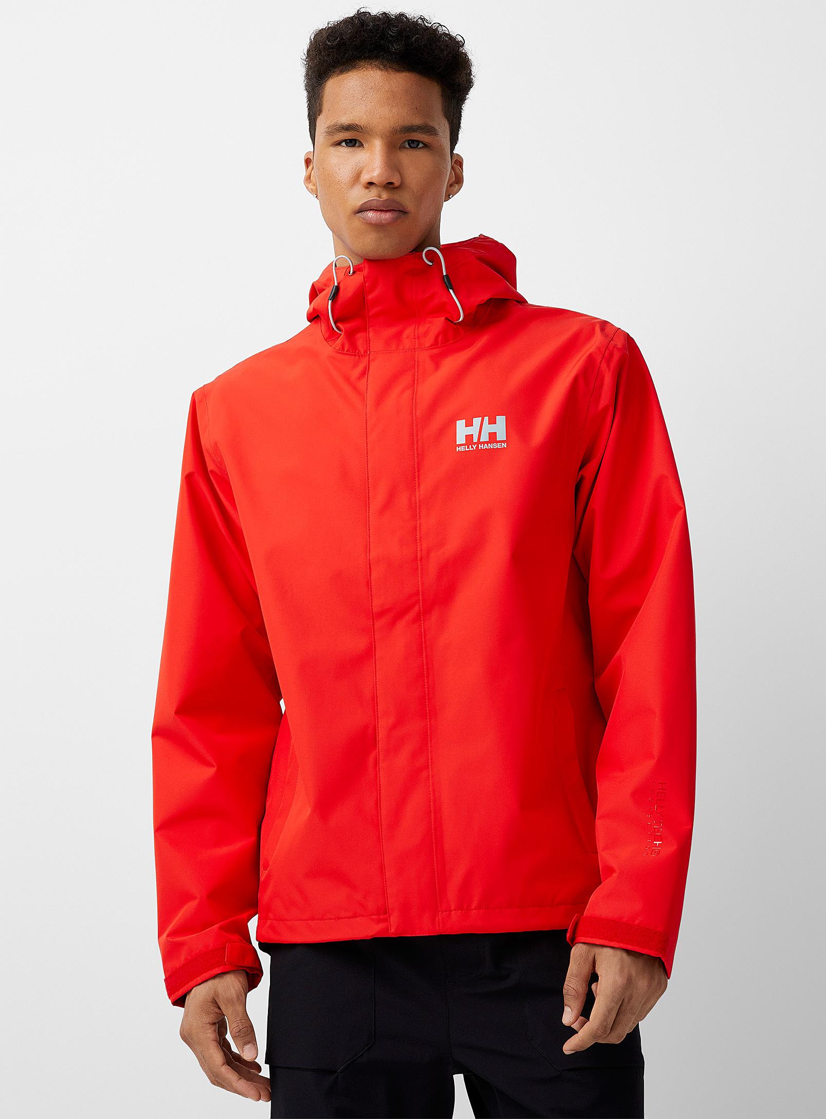 Helly Hansen Seven J Raincoat Regular Fit in Red for Men | Lyst