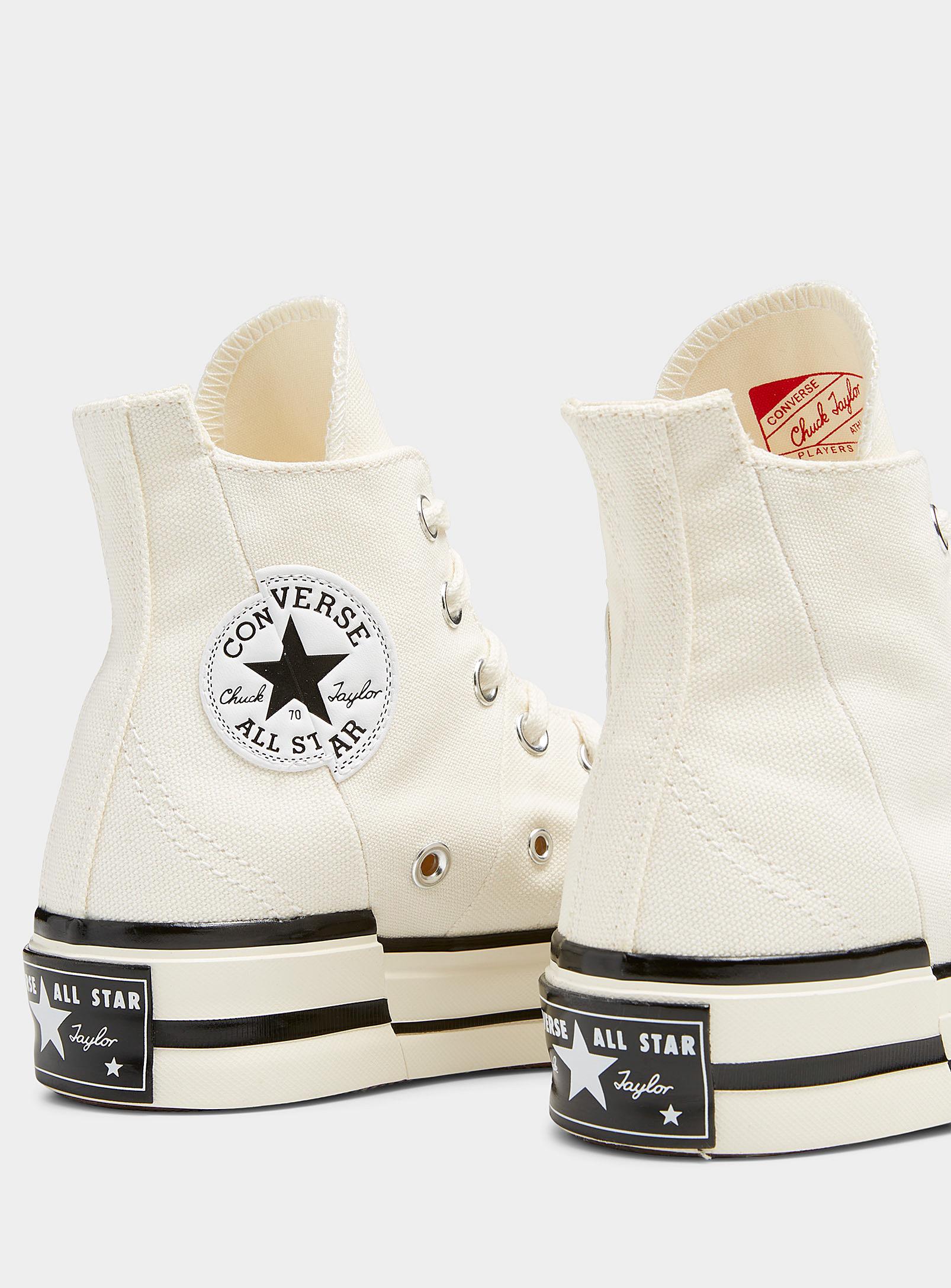 slecht Over instelling Verplicht Converse Deconstructed Chuck 70 Plus High Top White Sneakers Women in Red |  Lyst