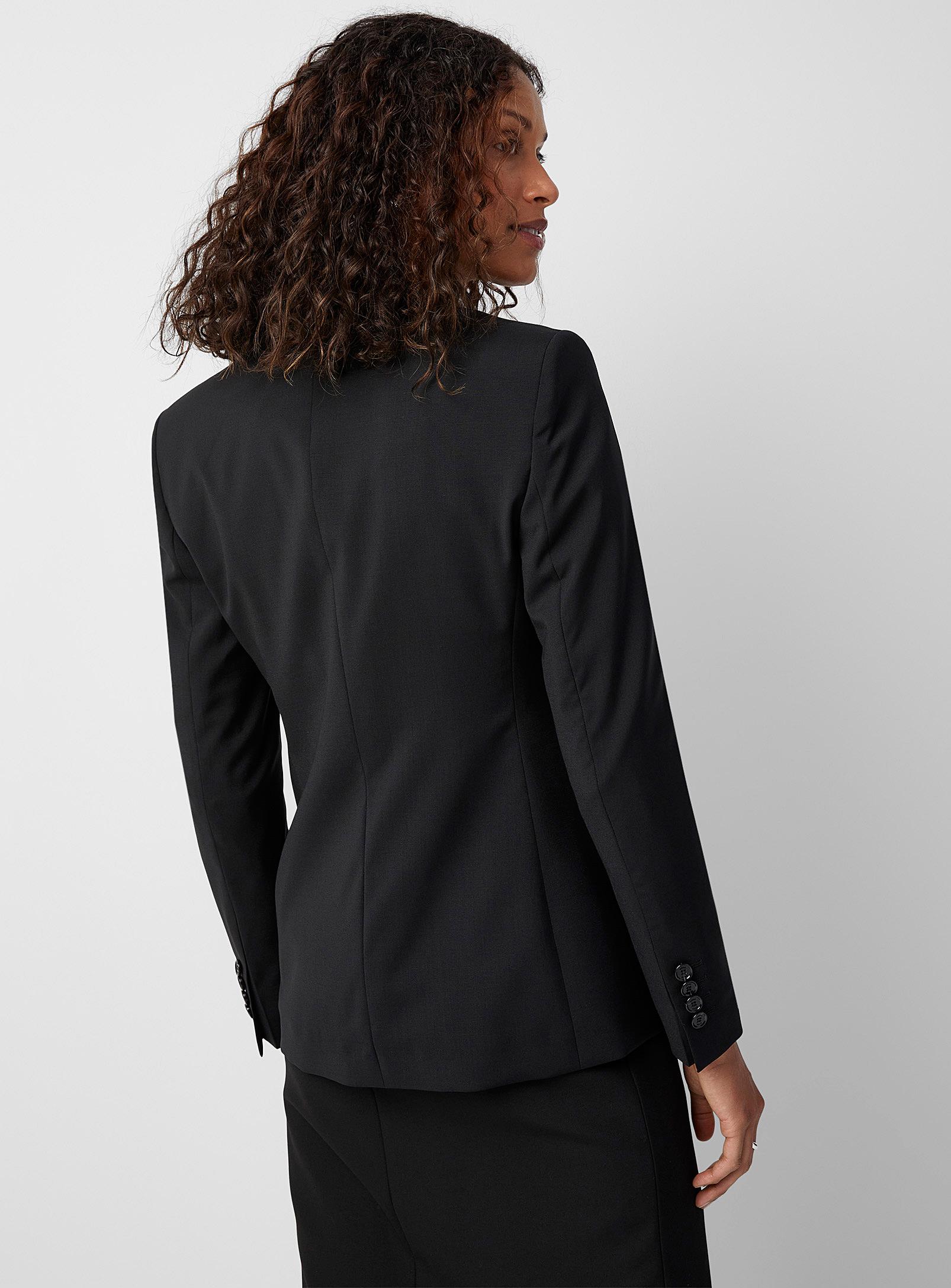 BOSS by HUGO BOSS Jabina Pure Wool Blazer in Black | Lyst