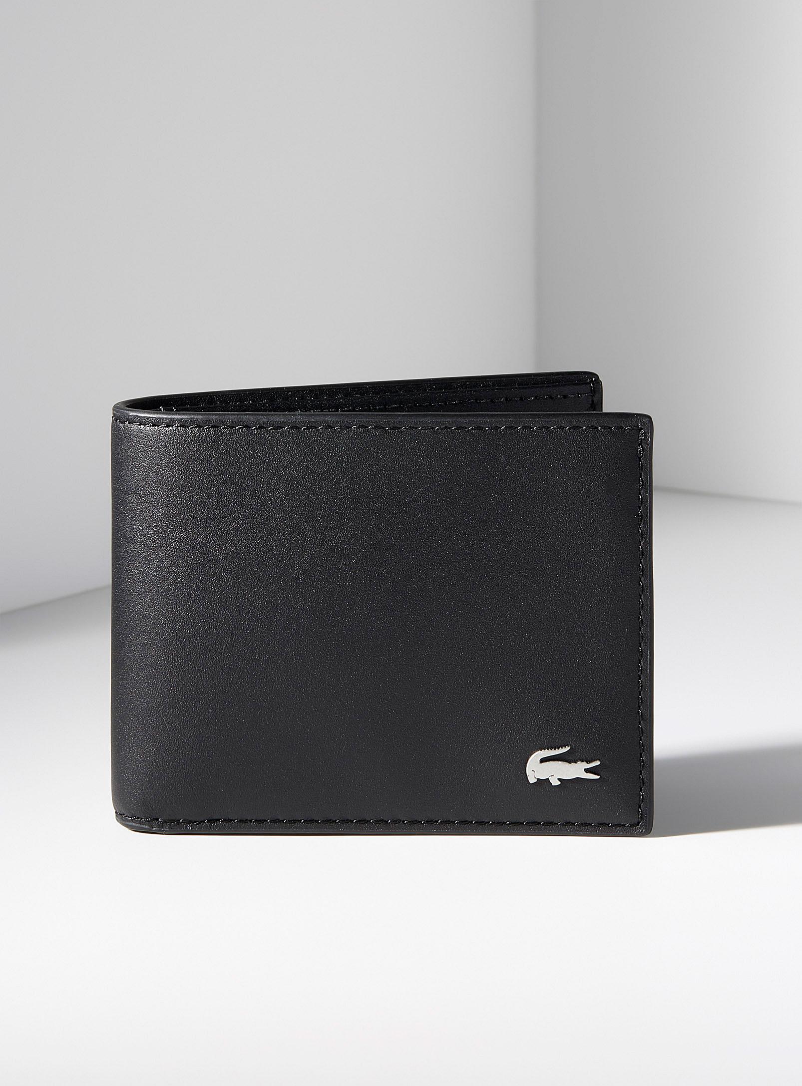 Womens Mens Accessories Mens Wallets and cardholders Lacoste Fg Seasonal Purse Wallet in Black 