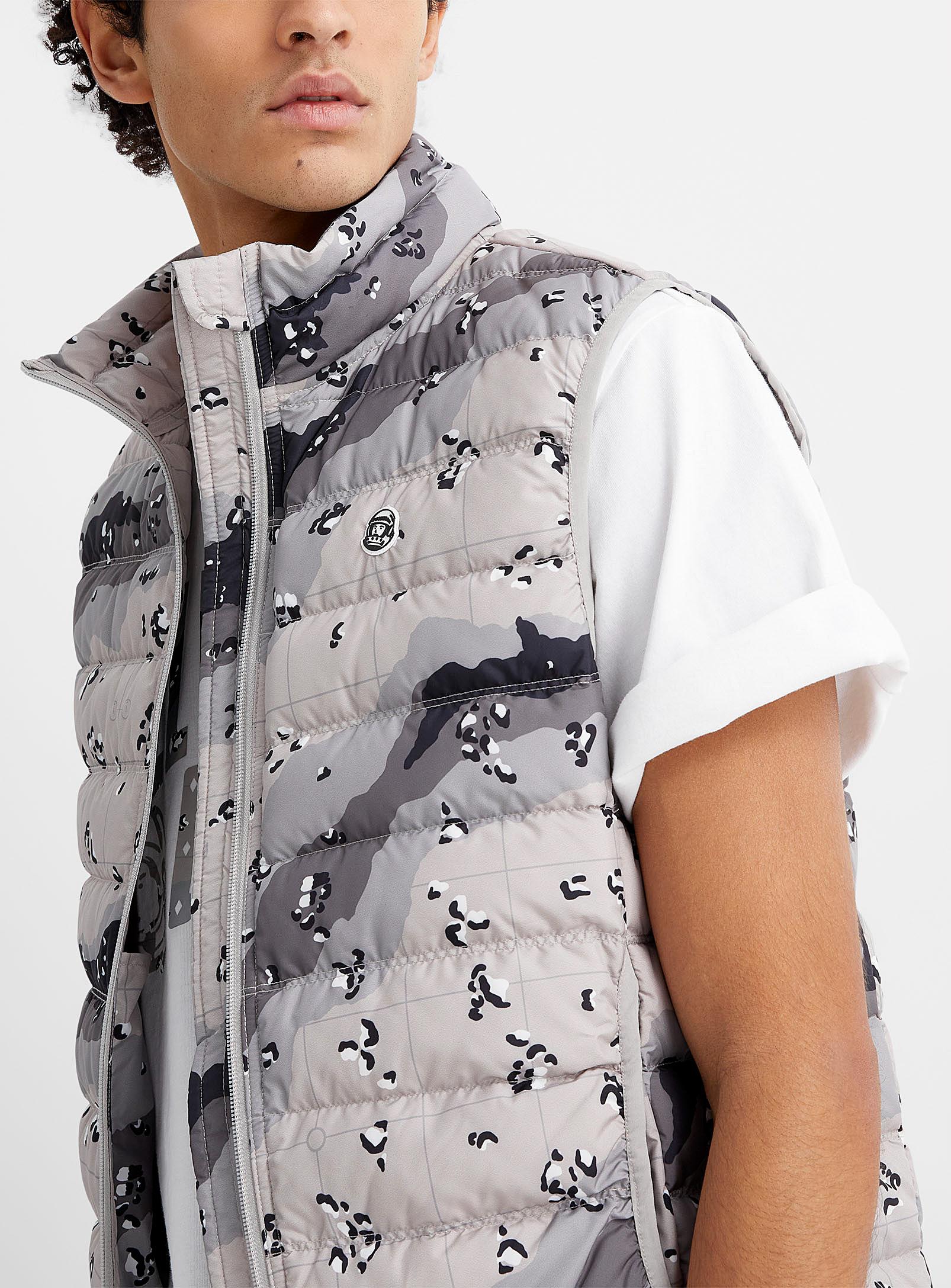 camo sleeveless jacket