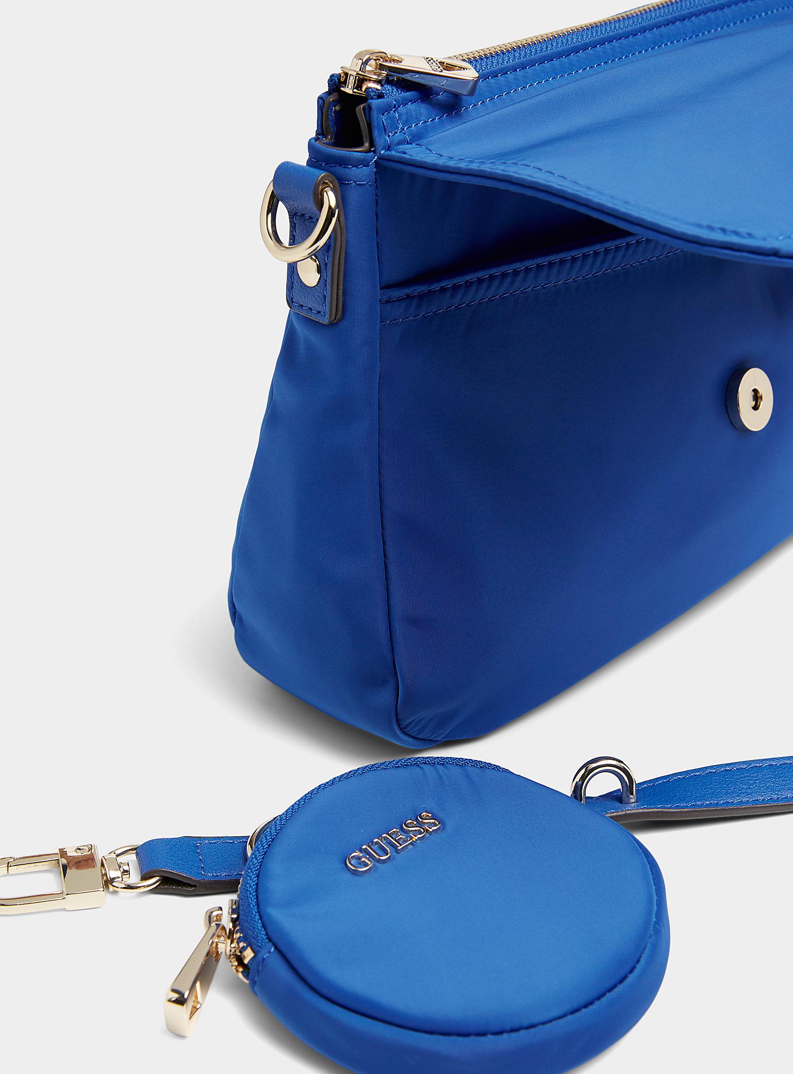 Guess Gemma Eco Baguette Bag in Blue | Lyst