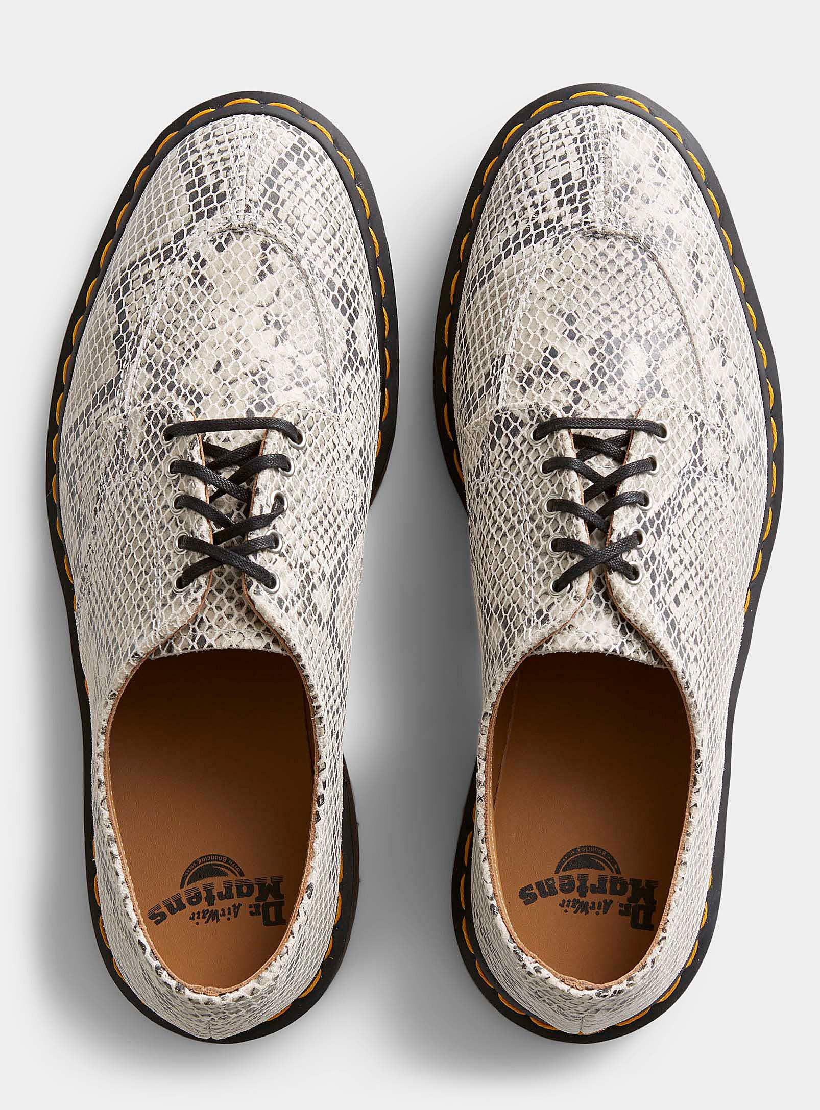 Dr. Martens Python Print Suede 2046 Derby Shoes Men in Brown for Men | Lyst